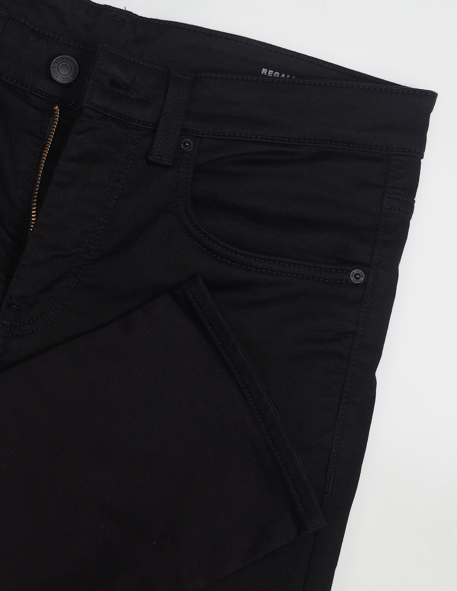 Regallo Skinny Fit Black Jeans Black - U.S. POLO ASSN. | Large