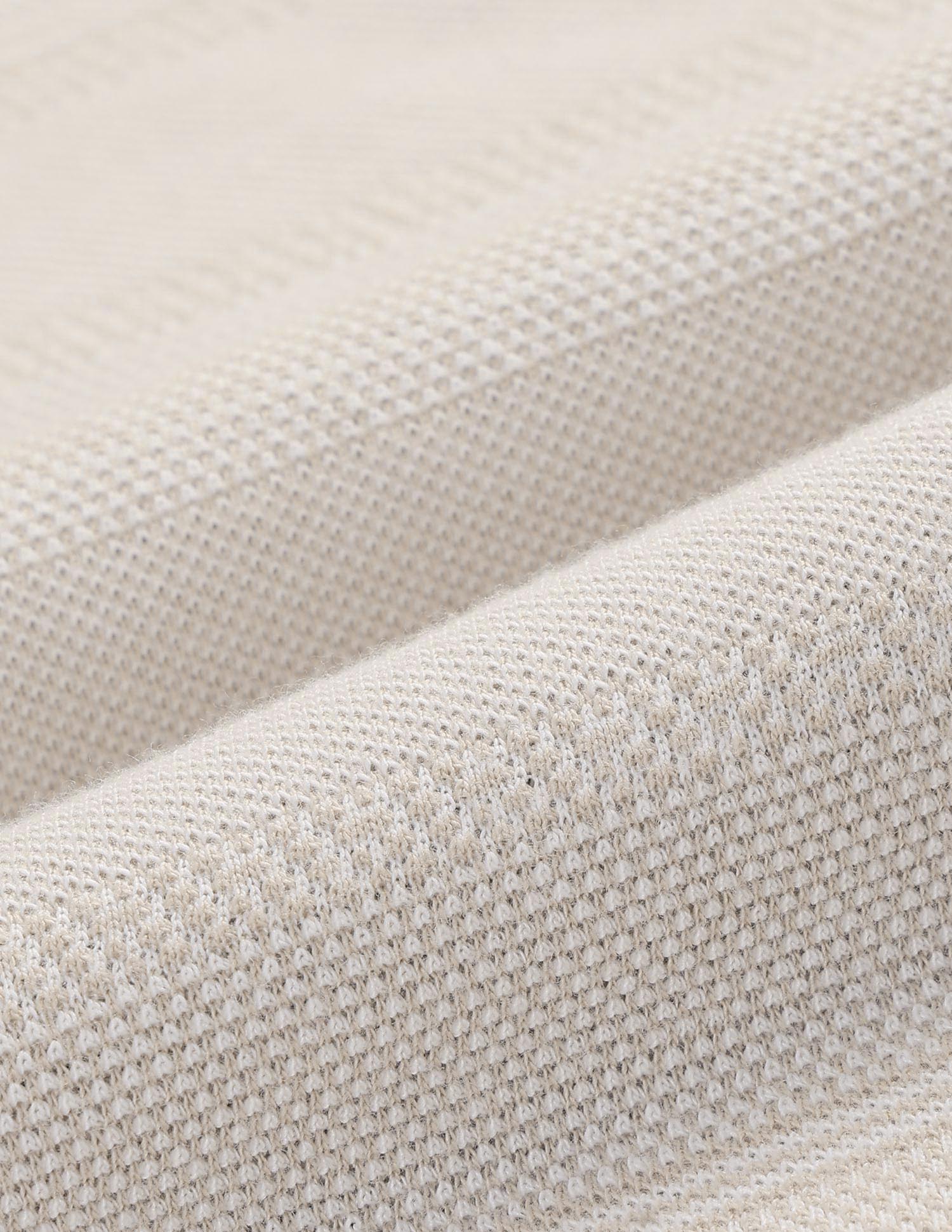 Horizontal Striped Slim Fit T-Shirt Beige - U.S. POLO ASSN. | Large