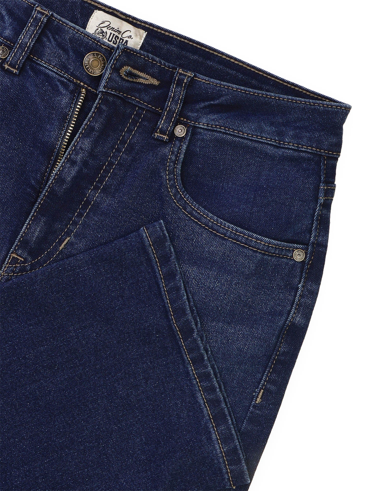 Straight Fit Blue Jeans Blue - U.S. Polo Assn. India | Large