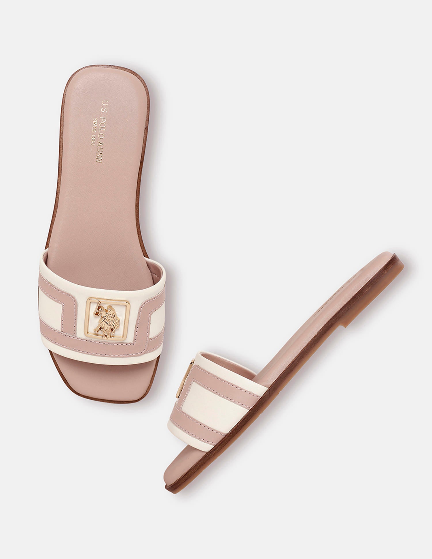 Veylisse Square Toe Flats Nude - U.S. Polo Assn. India | Large