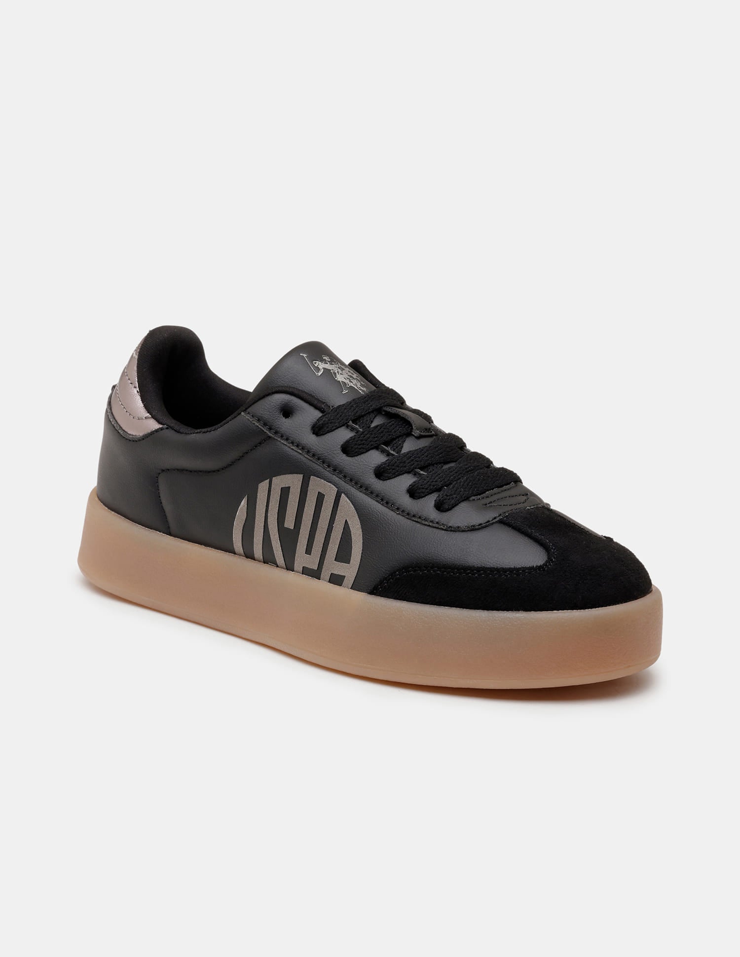 Sorrel Black Chunky Sneaker Shoes Black - U.S. Polo Assn. India | Large