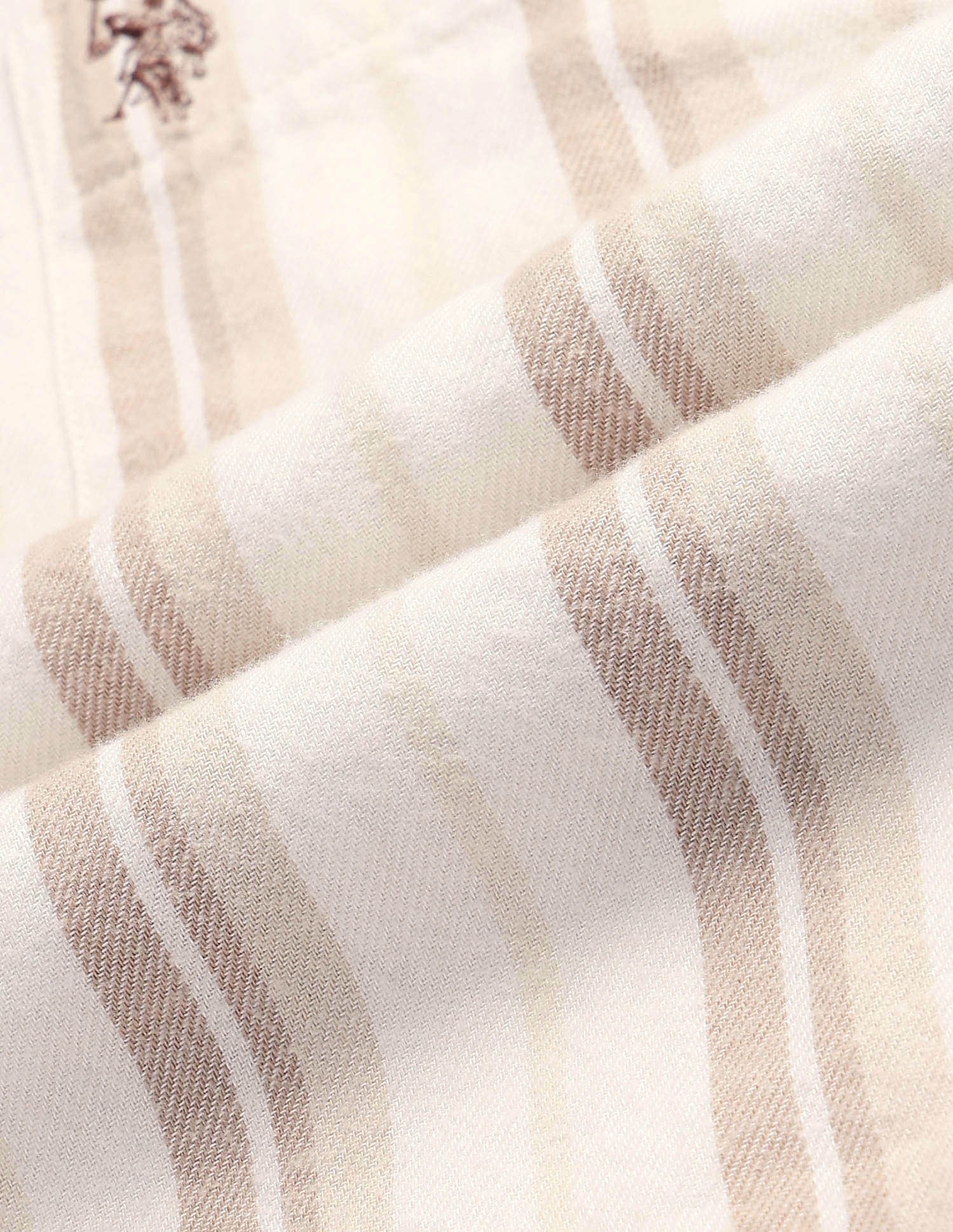 Slim Fit Twill shirt Beige - U.S. POLO ASSN. | Large