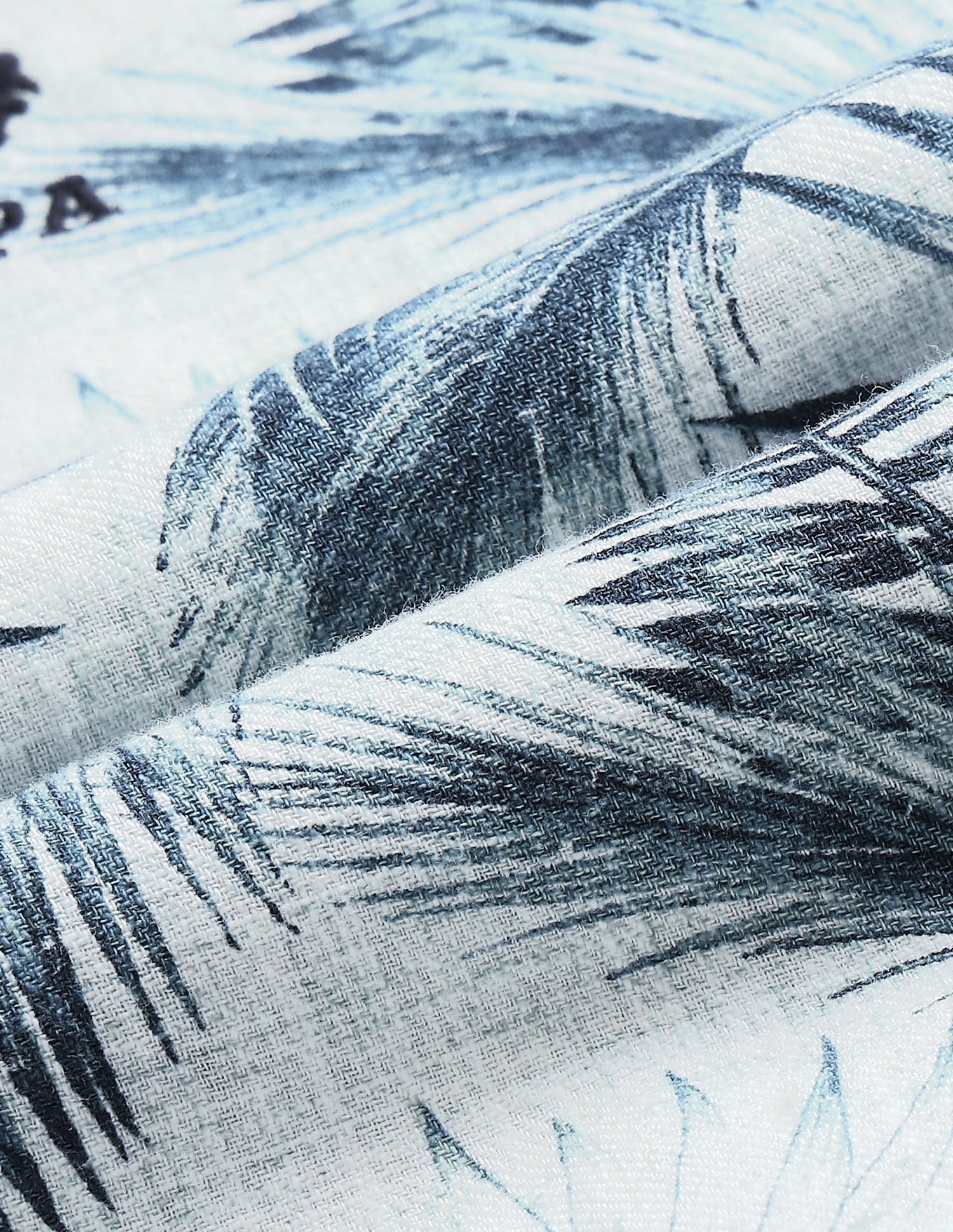 Motel On The Coast Tropical Printed Shirt Teal - U.S. Polo Assn. India | Large