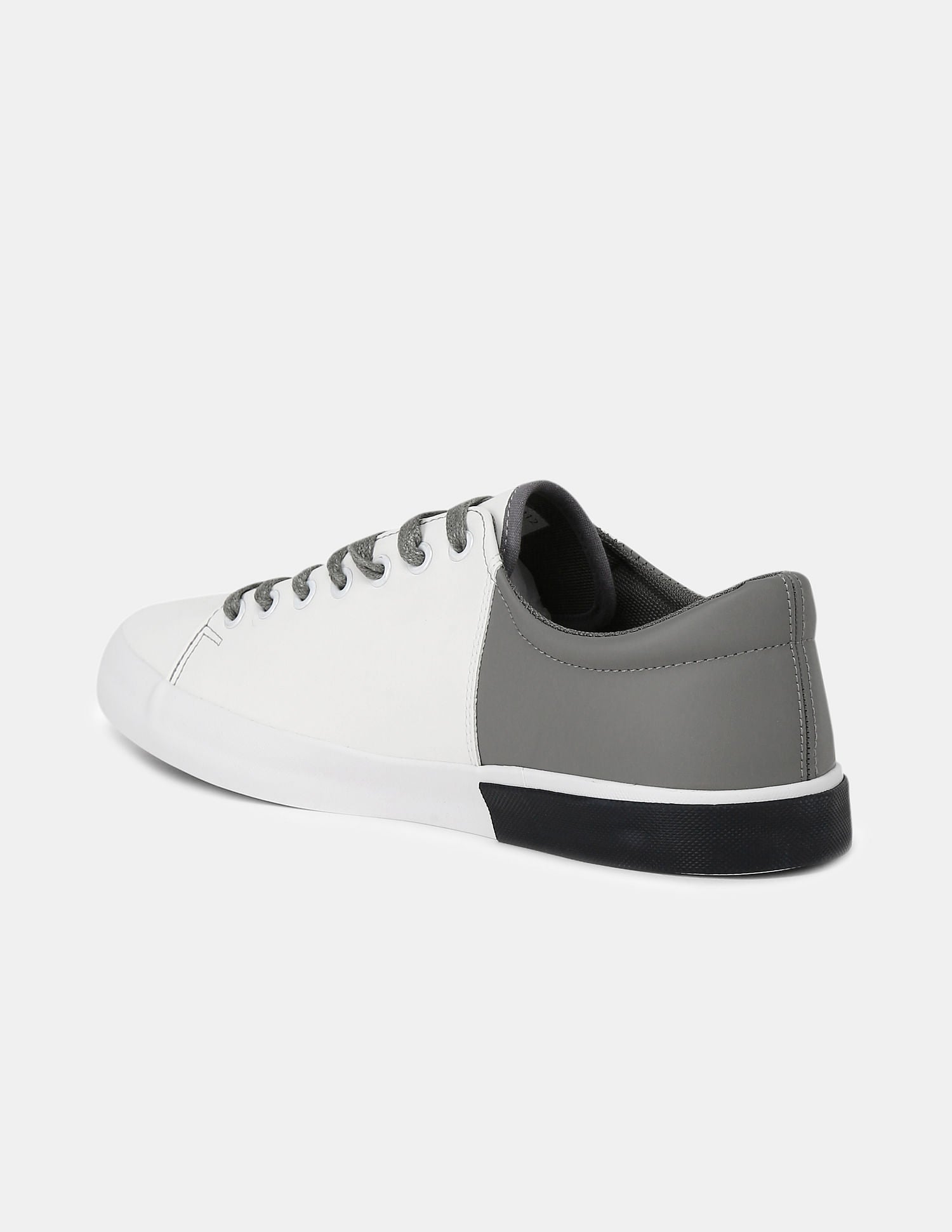 Flexible Outsole Colour Block Panel Sneakers White and Grey - U.S. POLO ASSN. | Large