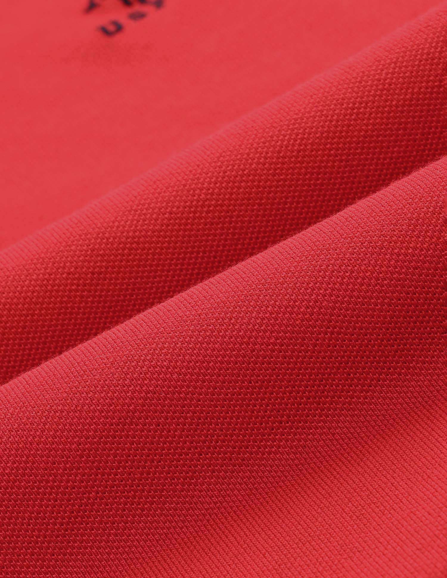 Pure Cotton Classic Polo Shirt Red - U.S. Polo Assn. India | Large