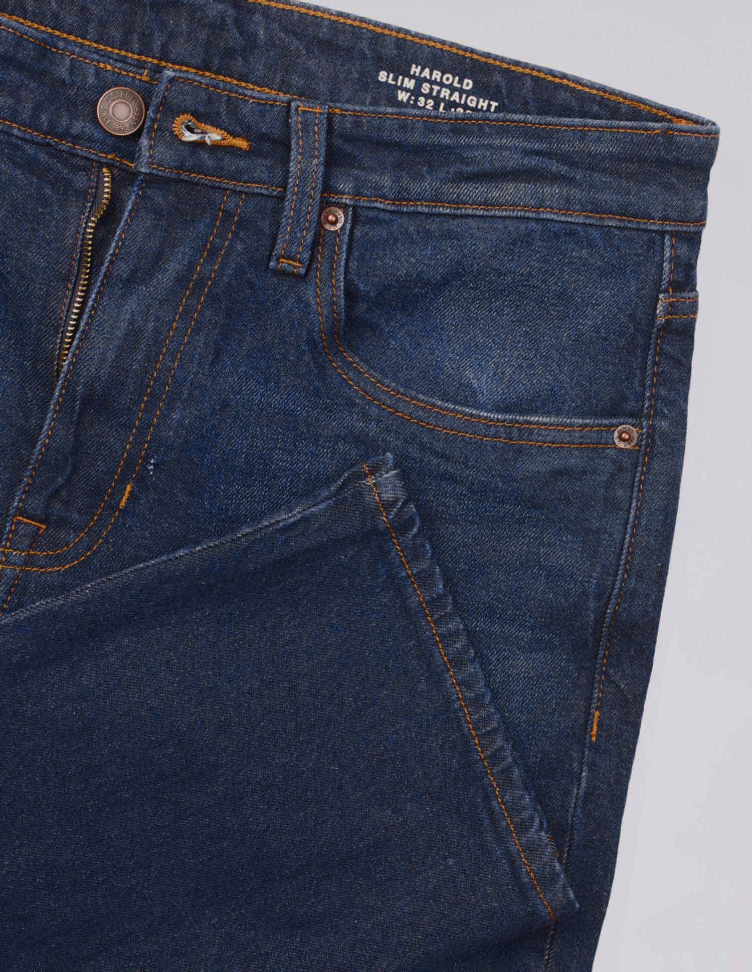 Harold Slim Straight Fit Blue Jeans Dark Blue - U.S. POLO ASSN. | Large