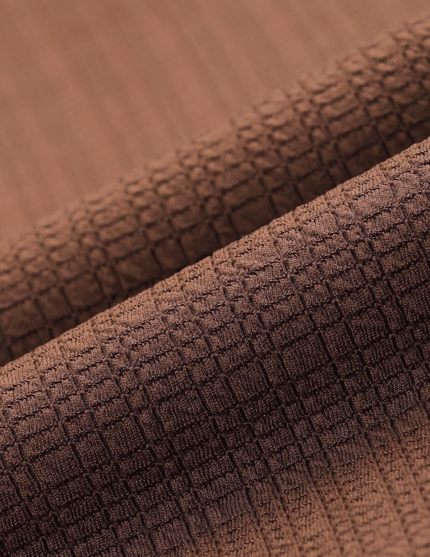 Textured Mini Polo Dress Brown - U.S. POLO ASSN. | Large