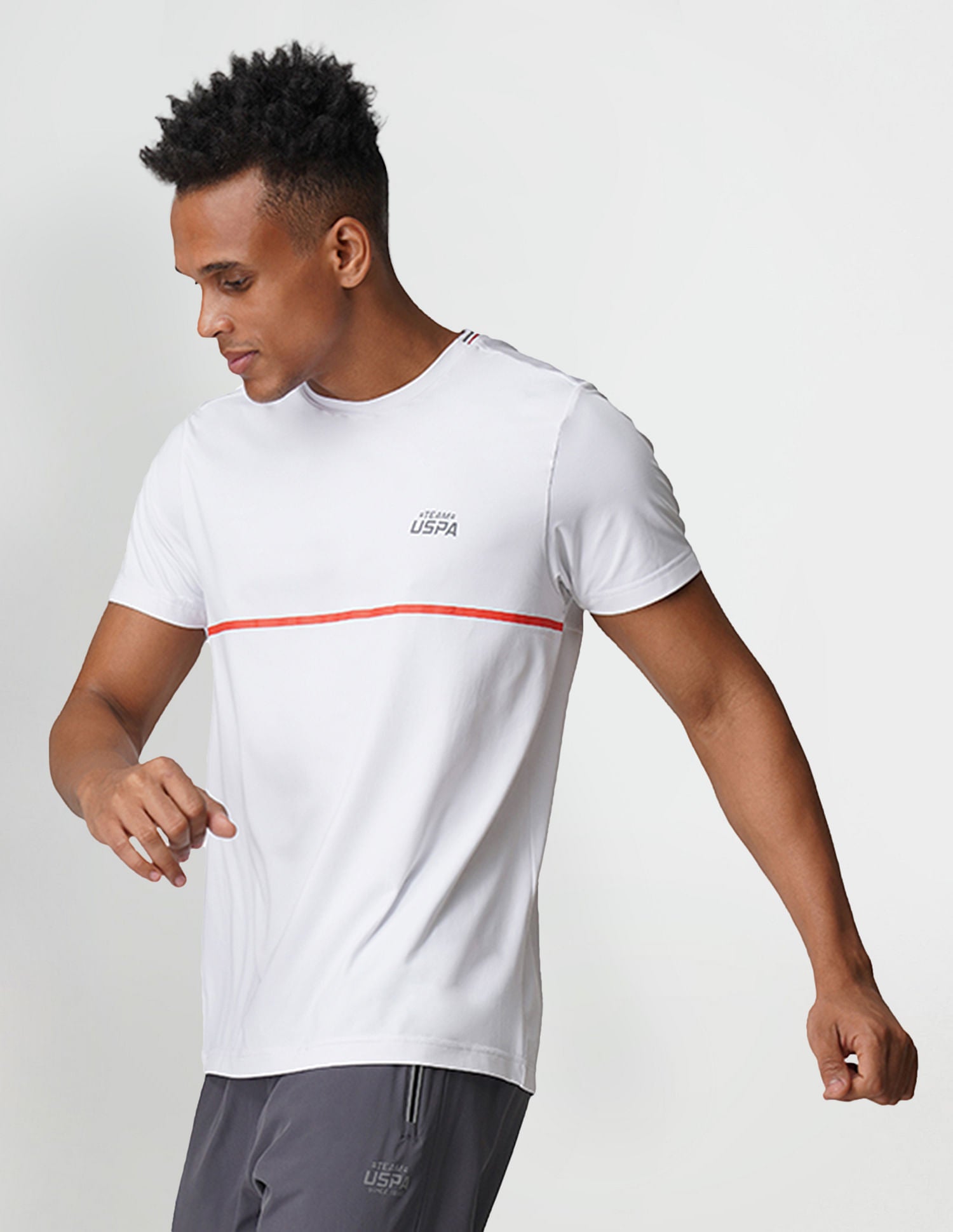 Reflective Logo Crew Neck I715 Lounge T-Shirt - Pack Of 1 White - U.S. POLO ASSN. | Large