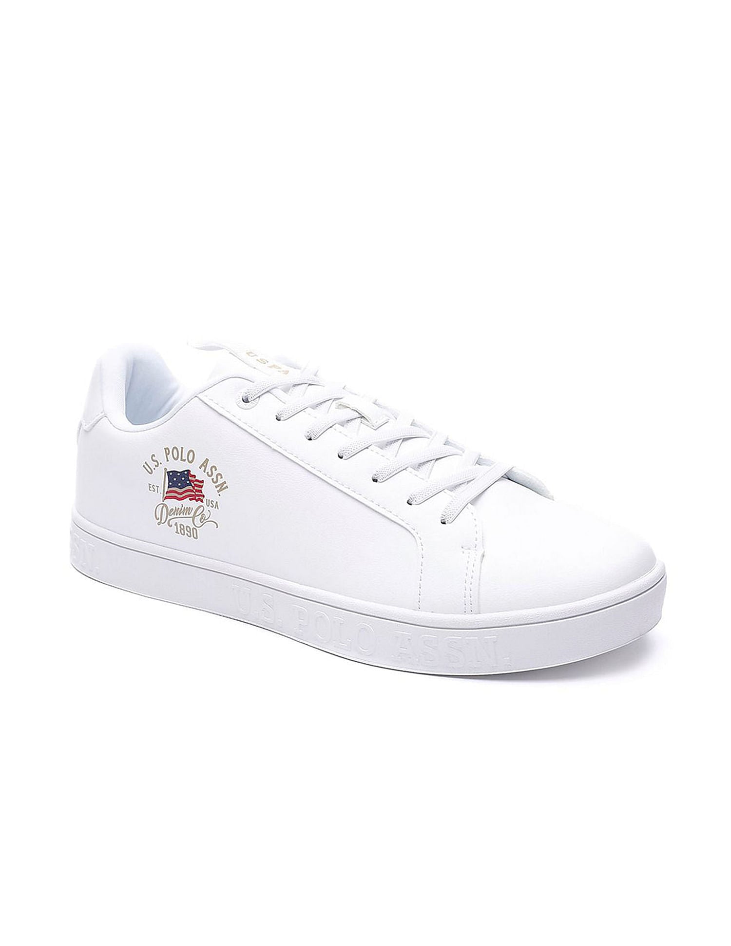 Men Lars 2.0 Off White All Day Sneakers White - U.S. Polo Assn. India | Large