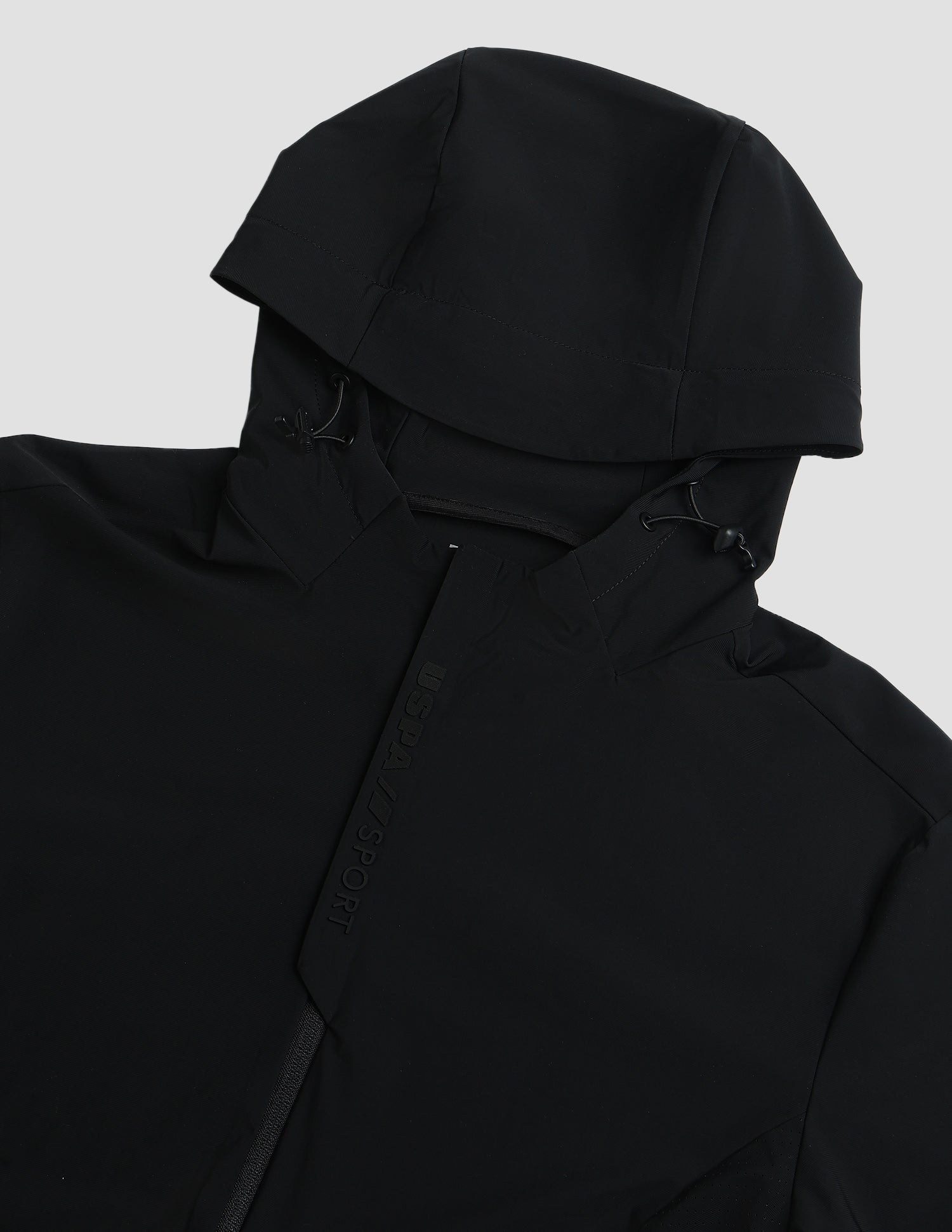 Slim Fit Active Zipper Jacket Black - U.S. Polo Assn. India | Large