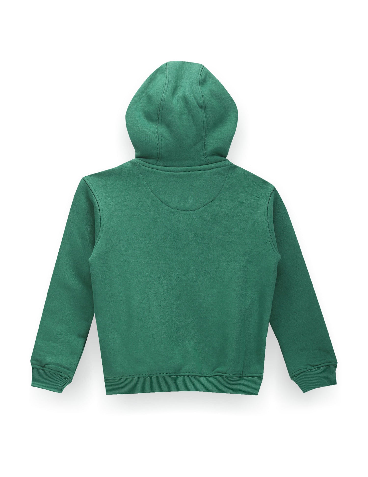 Boys Colour Block Hooded Sweatshirt Green - U.S. POLO ASSN. | Large