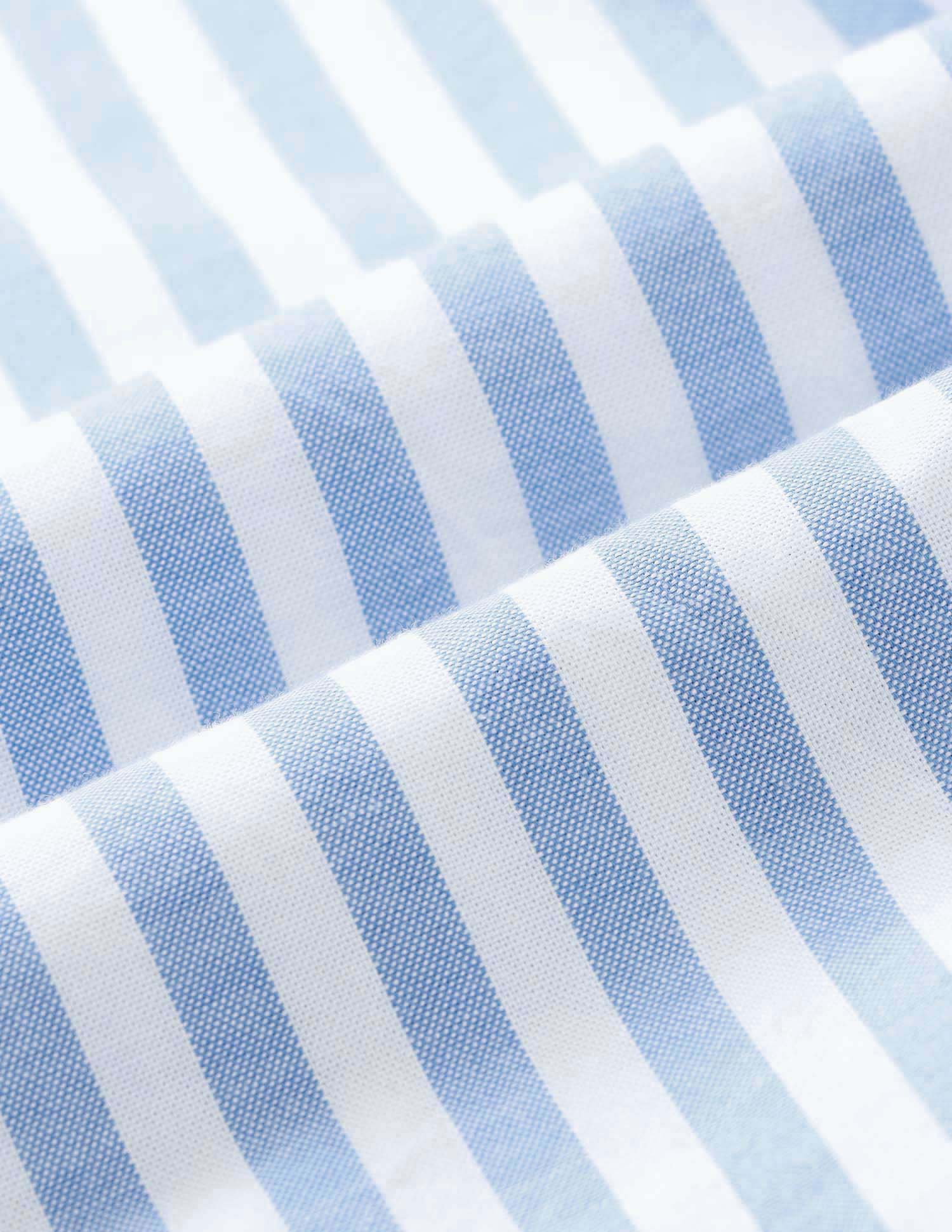Tailored Fit Vertical Striped Shirt Blue - U.S. Polo Assn. India | Large