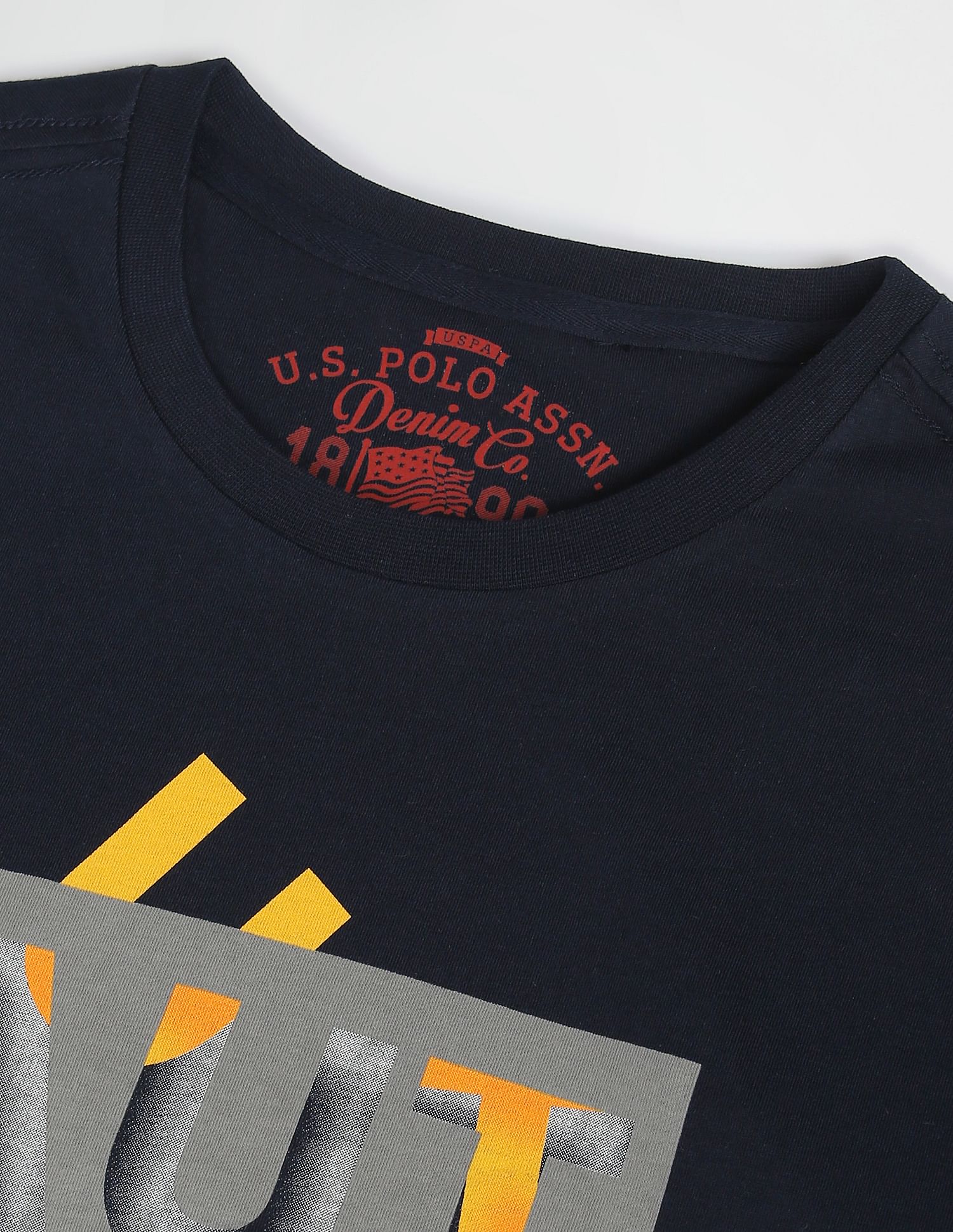Pure Cotton Graphic Print T-Shirt Navy - U.S. POLO ASSN. | Large