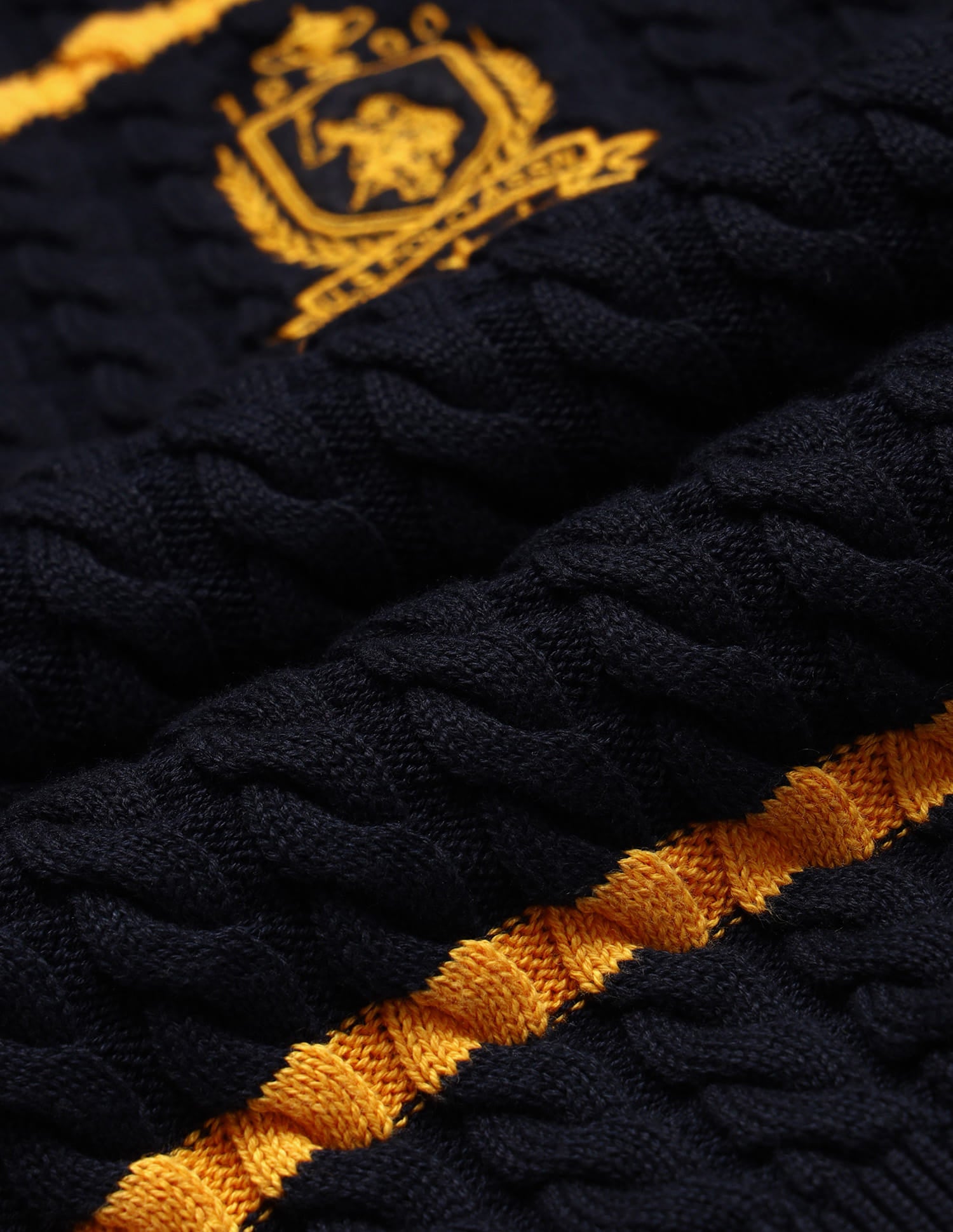 Boys Regular Fit Sweater Navy - U.S. Polo Assn. India | Large