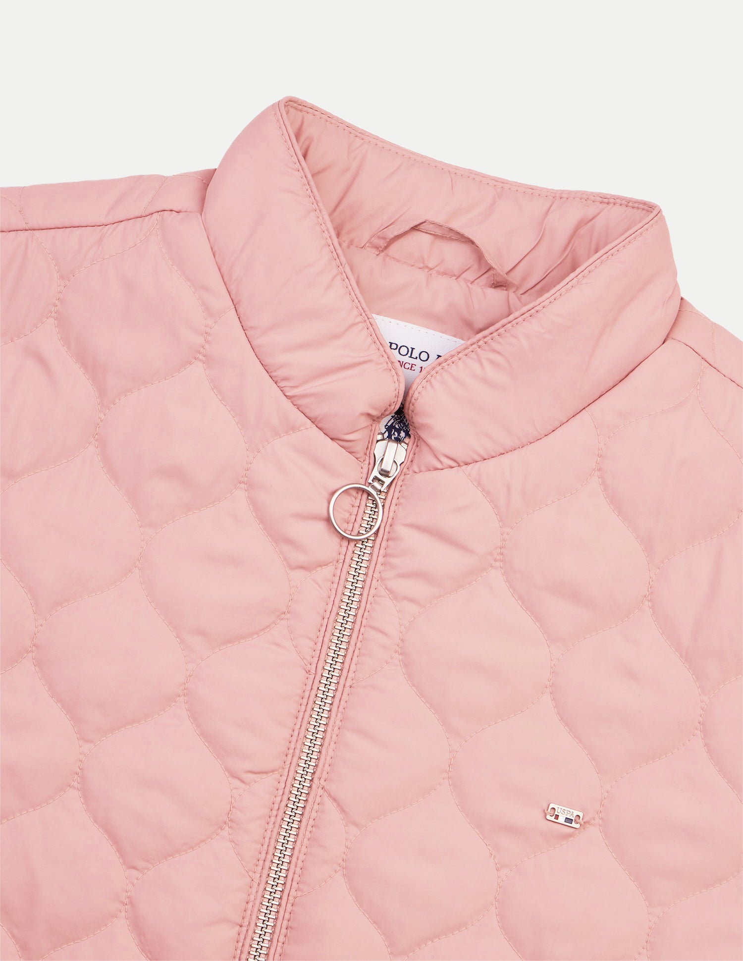 Quilted Regular Fit Puffer Jacket Pink - U.S. Polo Assn. India | Large