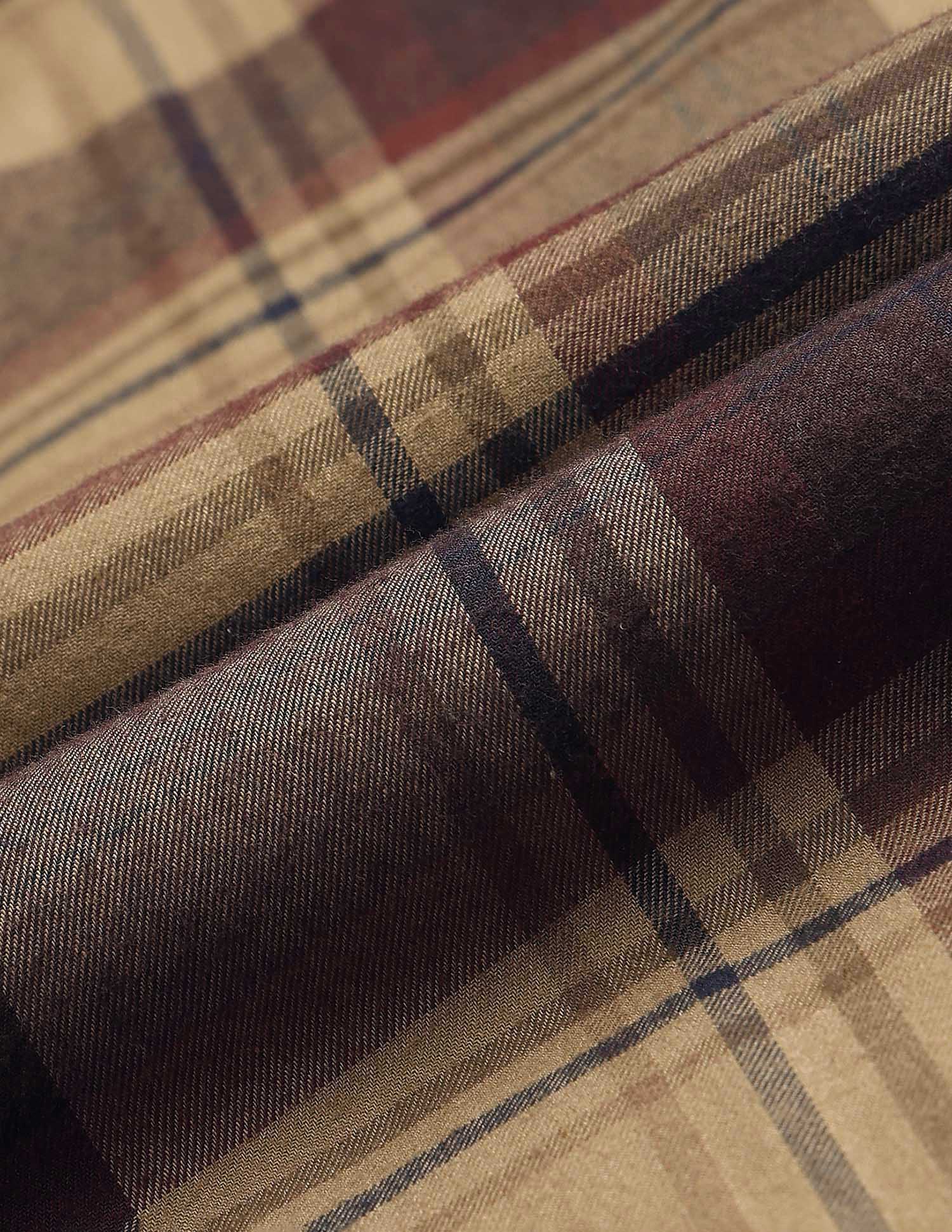 Twill Tailored Fit Shirt Brown - U.S. POLO ASSN. | Large