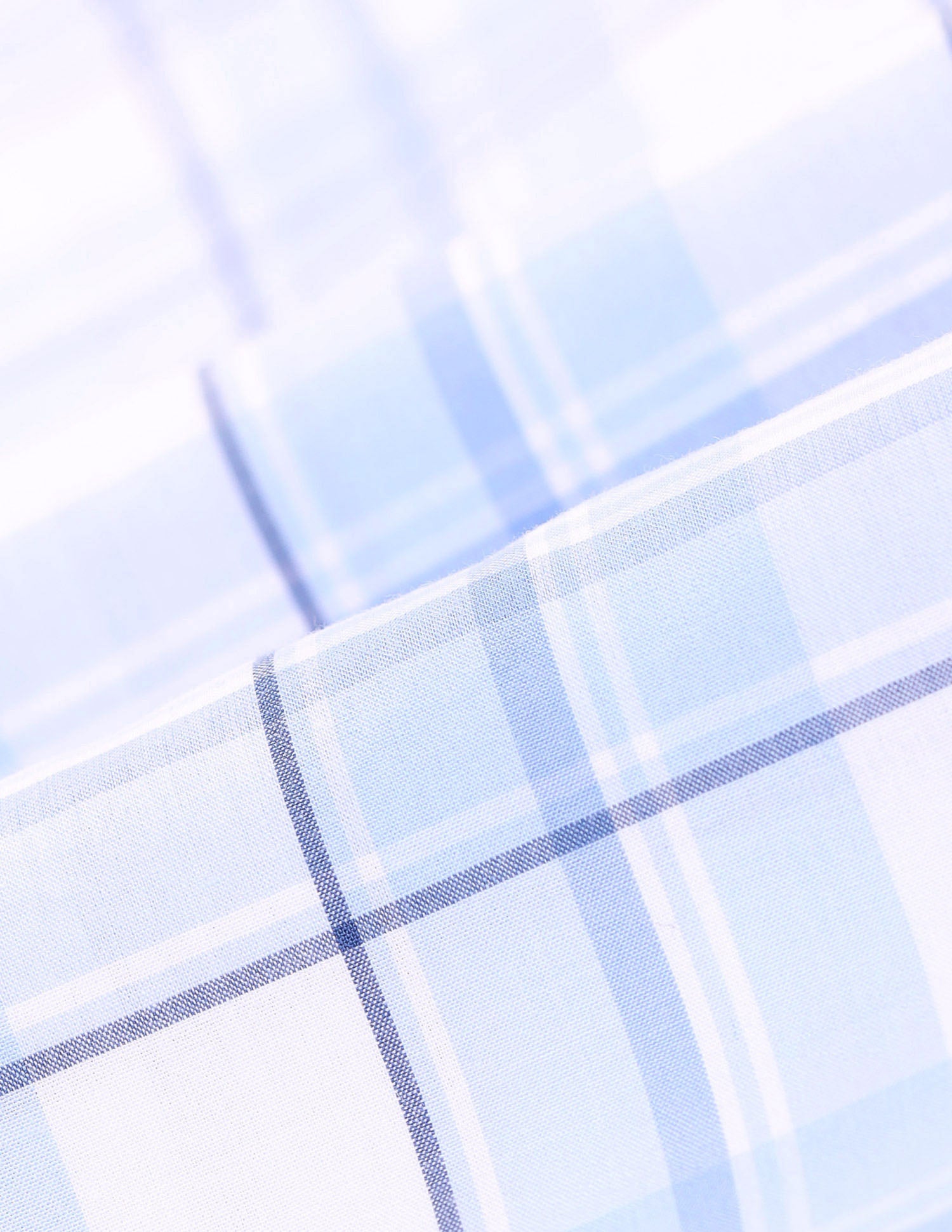 Plaid Checked Tailored Fit Shirt Light Blue - U.S. Polo Assn. India | Large