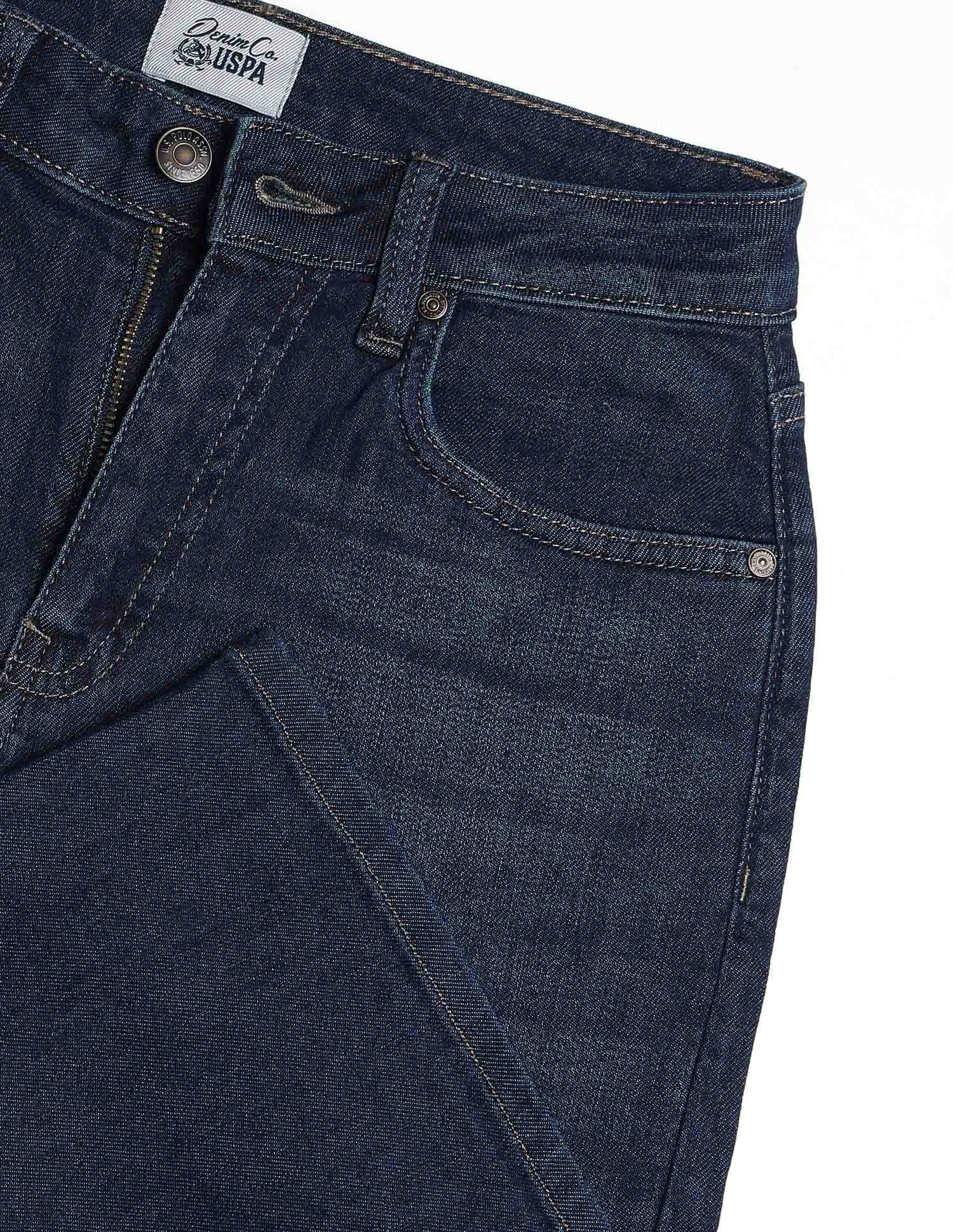 High Rise Straight Fit Jeans Blue - U.S. Polo Assn. India | Large