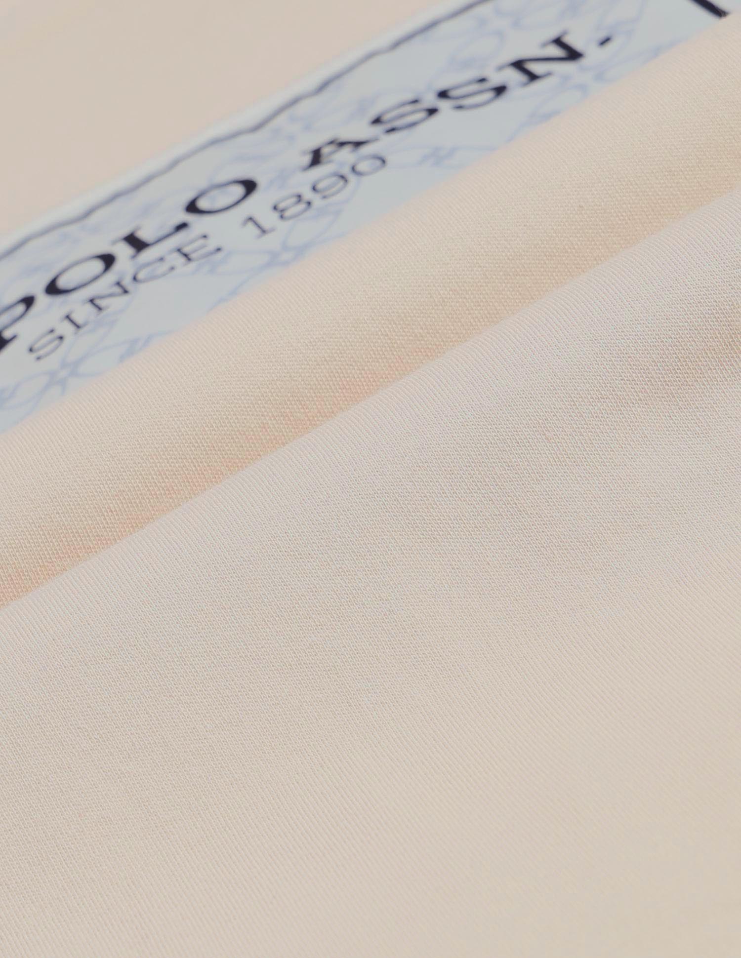 Boys Brand Printed Regular Fit T-Shirt Beige - U.S. POLO ASSN. | Large