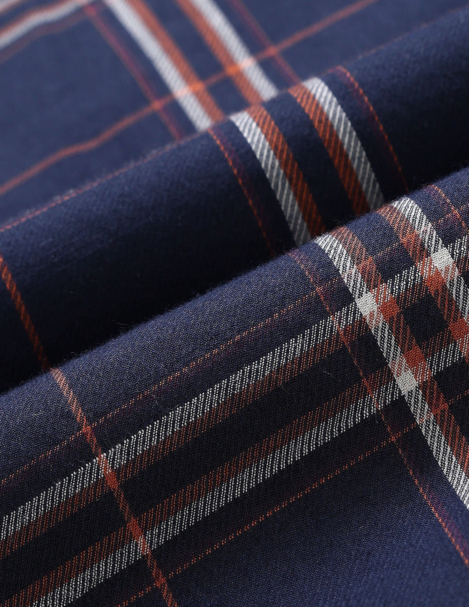 Slim Fit Grid Tattersall Checked Shirt Navy - U.S. Polo Assn. India | Large