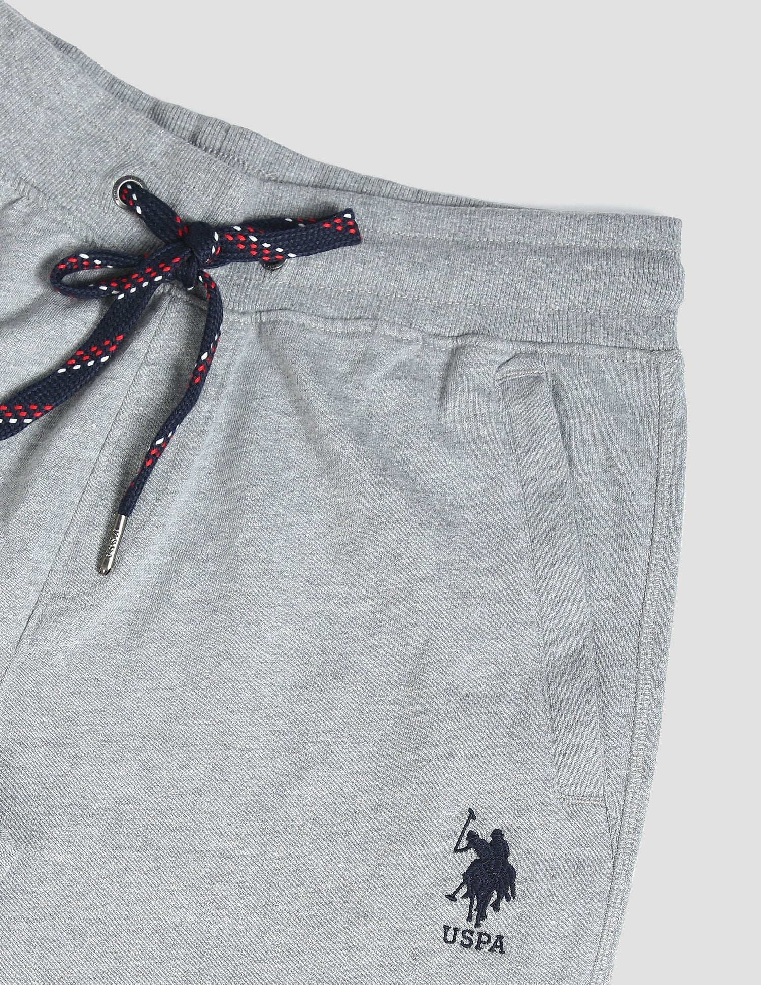 Mid Rise Drawstring Waist I604 Joggers - Pack Of 1 Grey - U.S. POLO ASSN. | Large