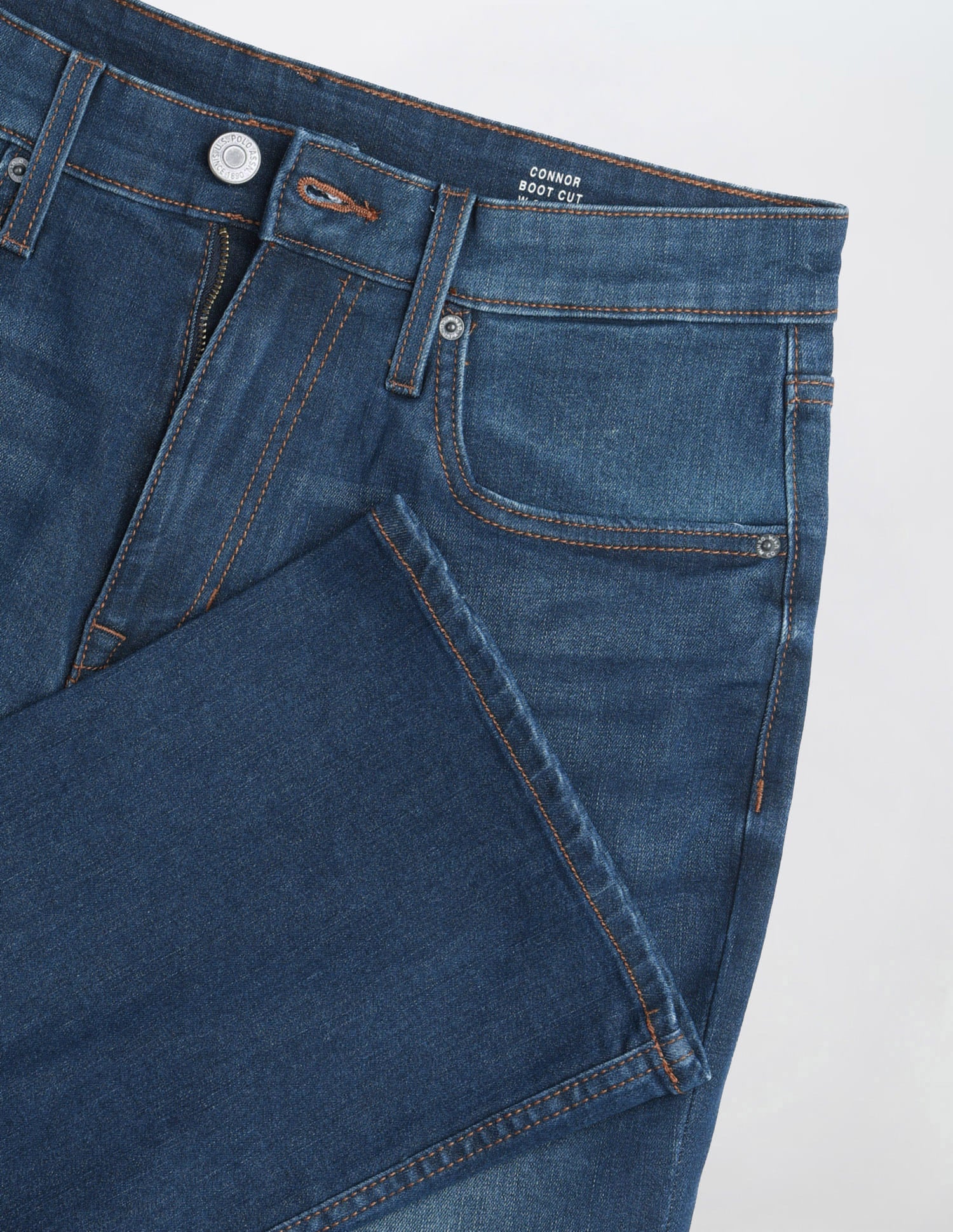 Solid Bootcut Fit Jeans Blue - U.S. Polo Assn. India | Large