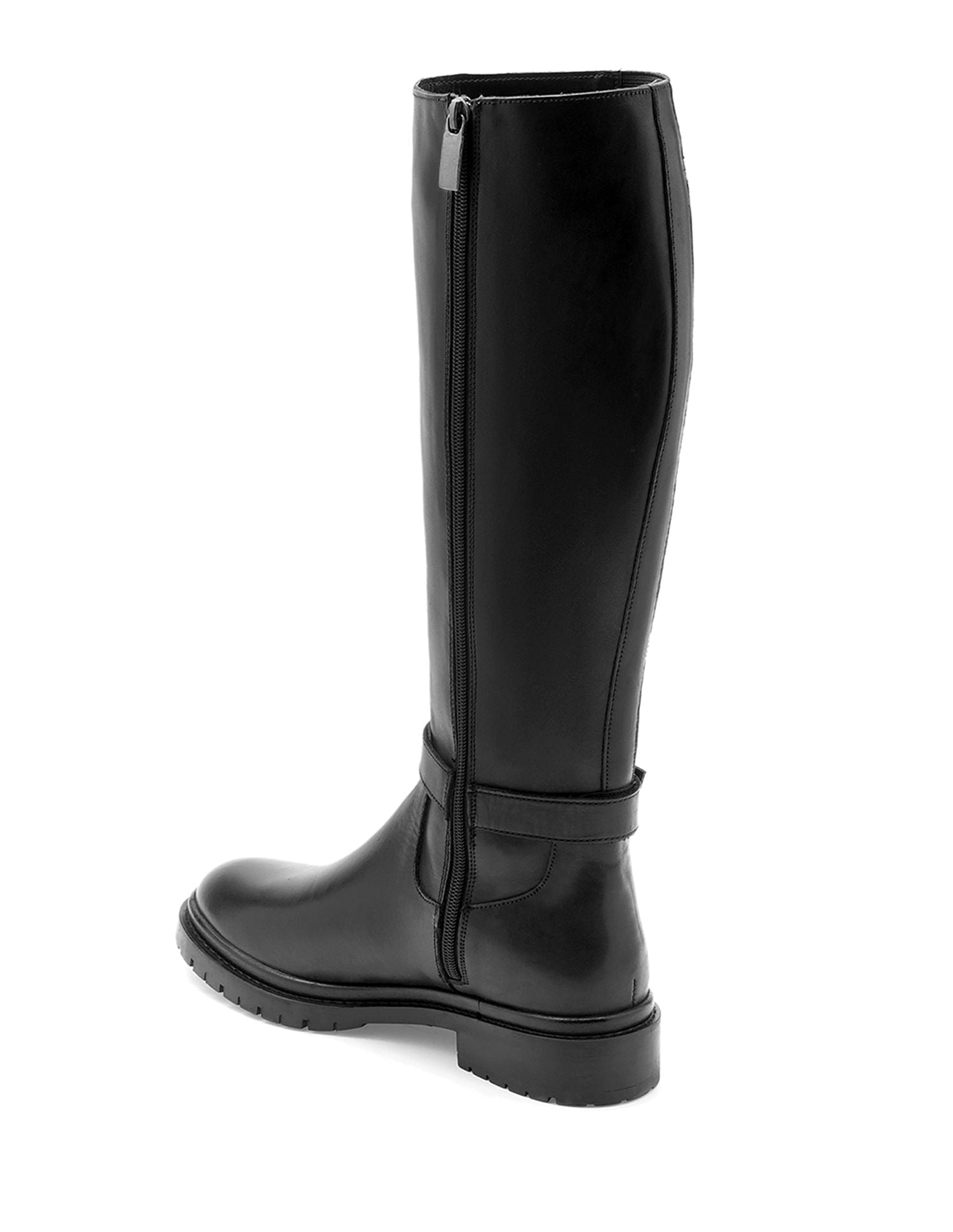 Women Giorgia Leather Riding Boots Black - U.S. Polo Assn. India | Large