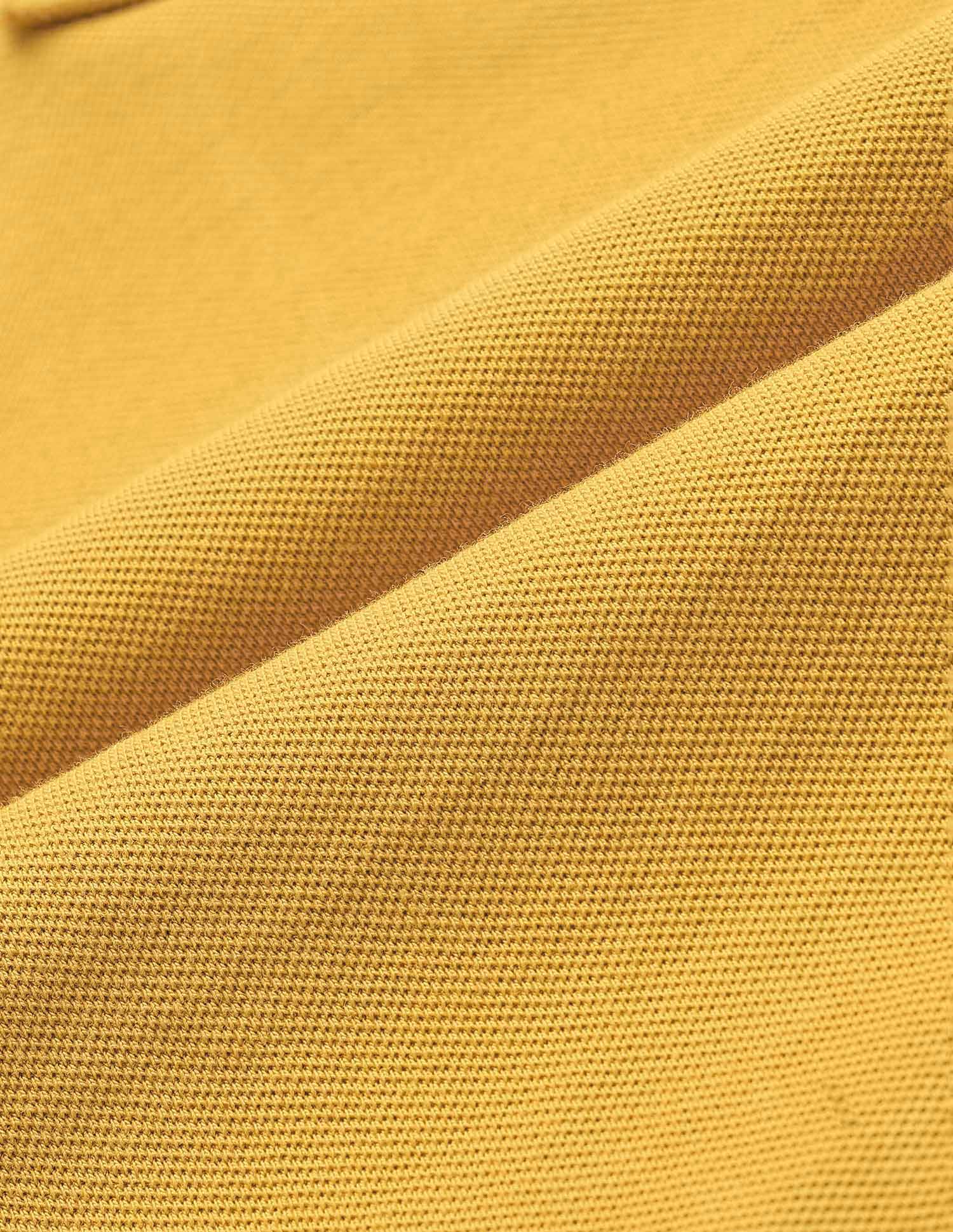 Slim Fit Solid Polo Shirt Yellow - U.S. Polo Assn. India | Large