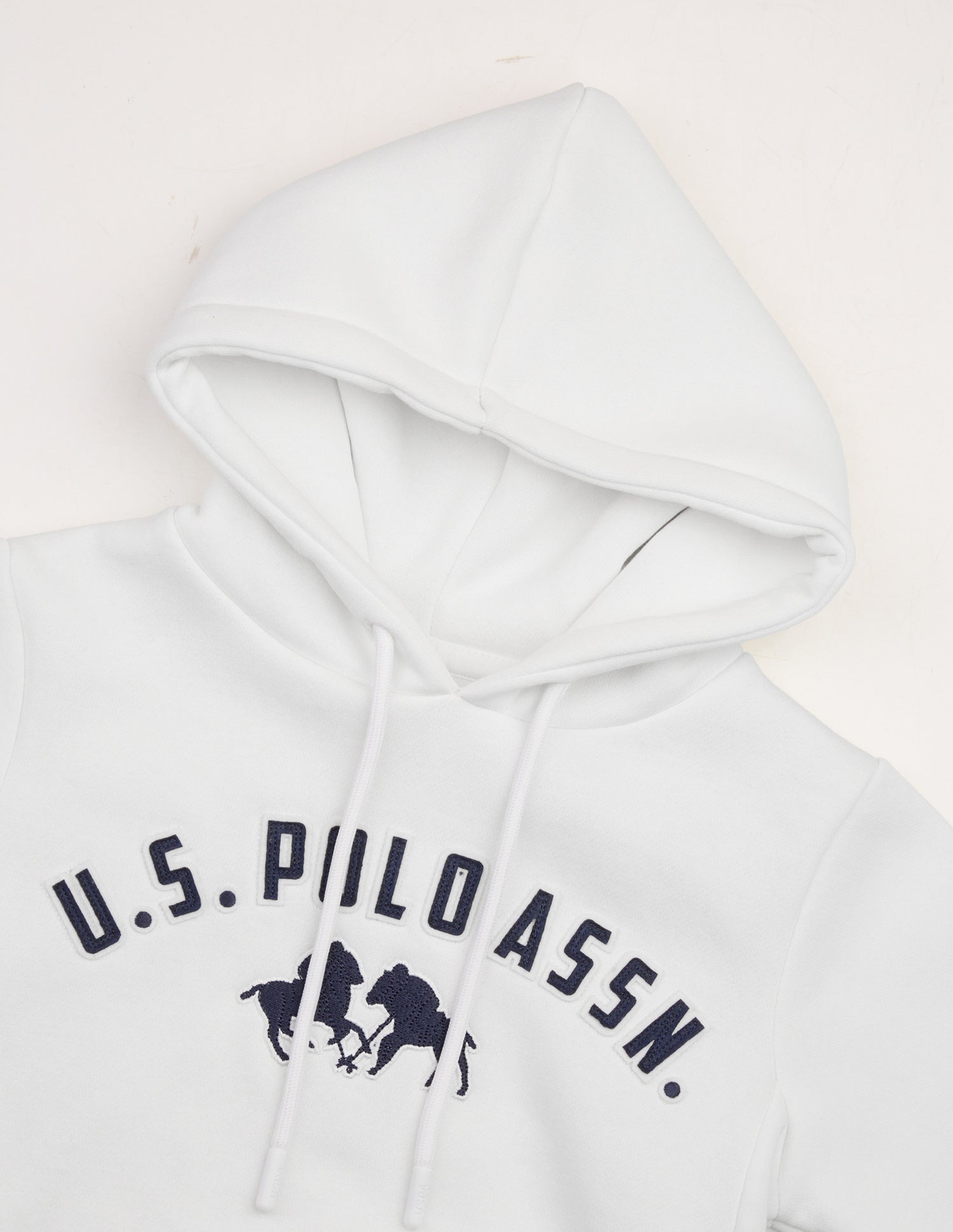 Brand Applique Regular Fit Sweatshirt Off White - U.S. Polo Assn. India | Large
