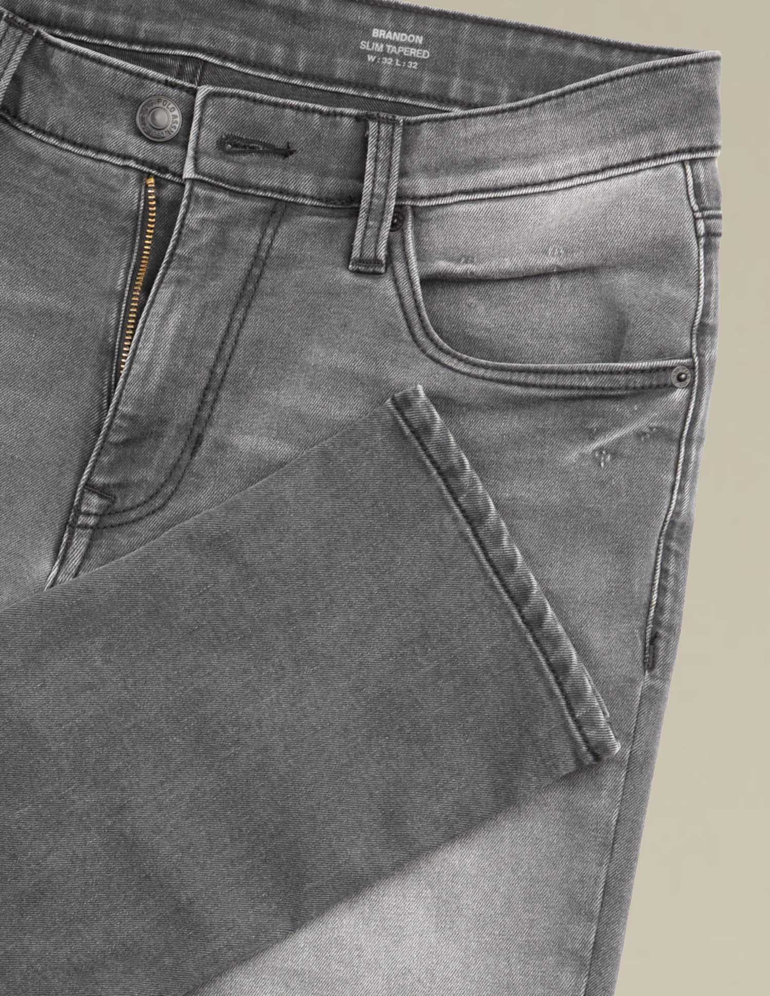 Brandon Slim Tapered Fit Black Jeans Black - U.S. POLO ASSN. | Large