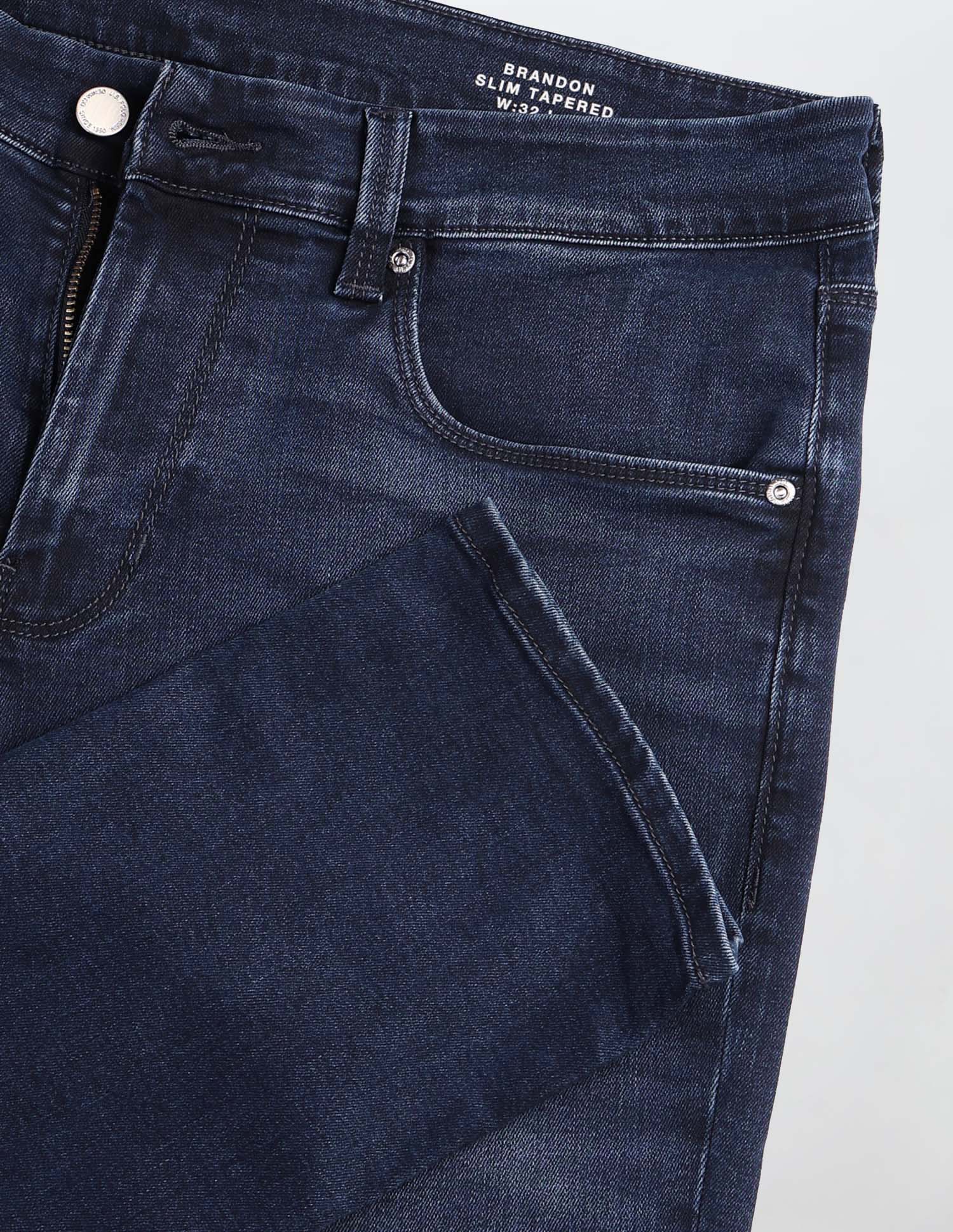 Brandon Slim Tapered Fit Blue Jeans Blue - U.S. POLO ASSN. | Large