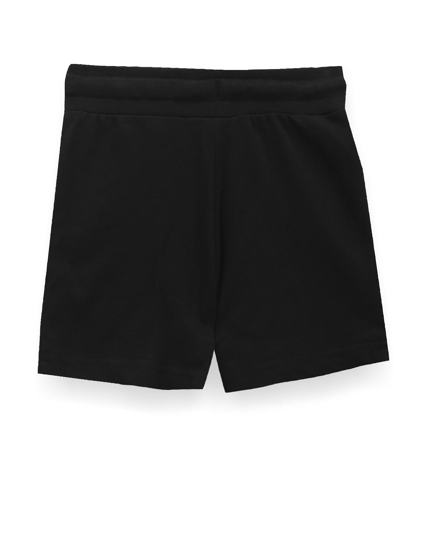 Boys Pure Cotton Knit Shorts Black - U.S. Polo Assn. India | Large