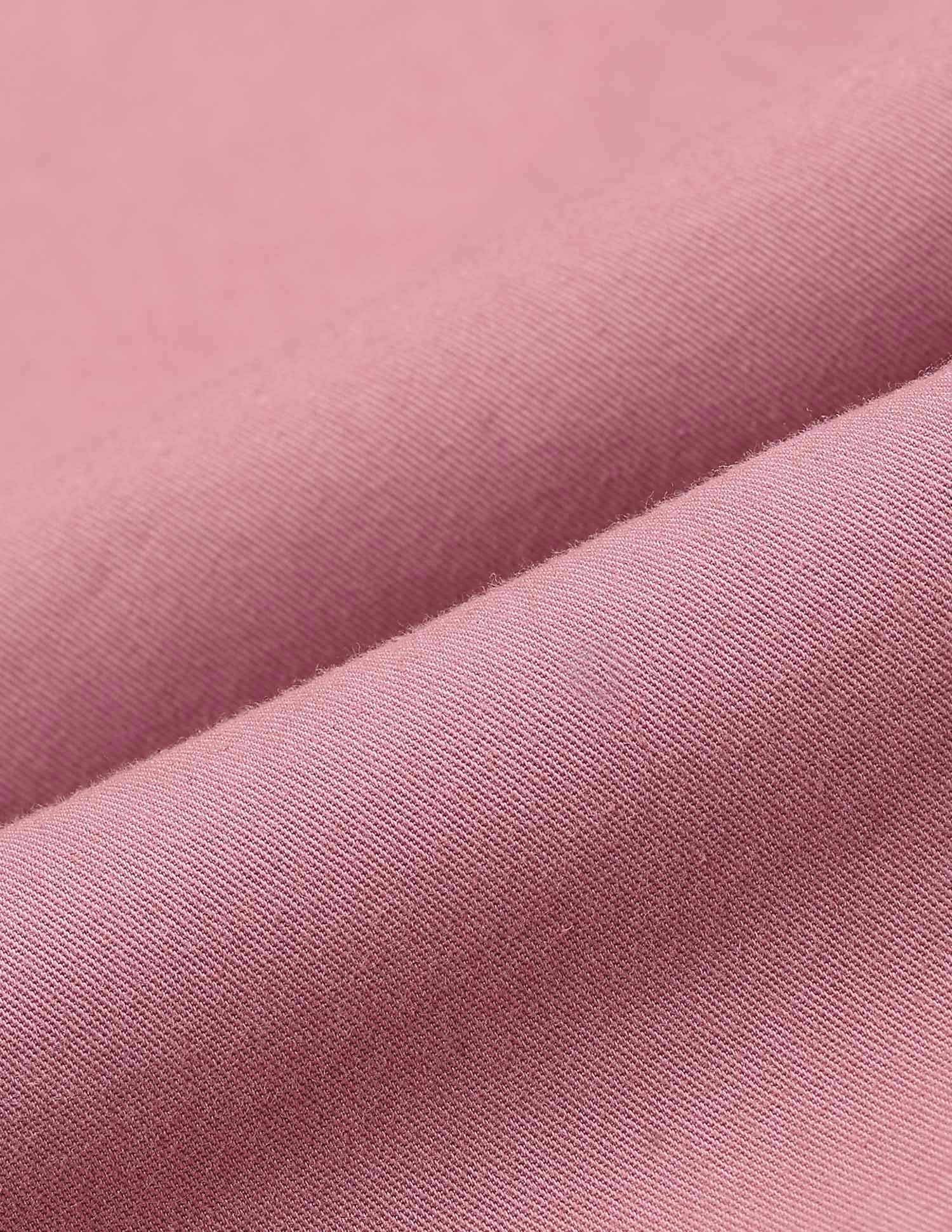 Solid Twill Convertible Sleeve Casual Shirt Dusty Pink - U.S. POLO ASSN. | Large