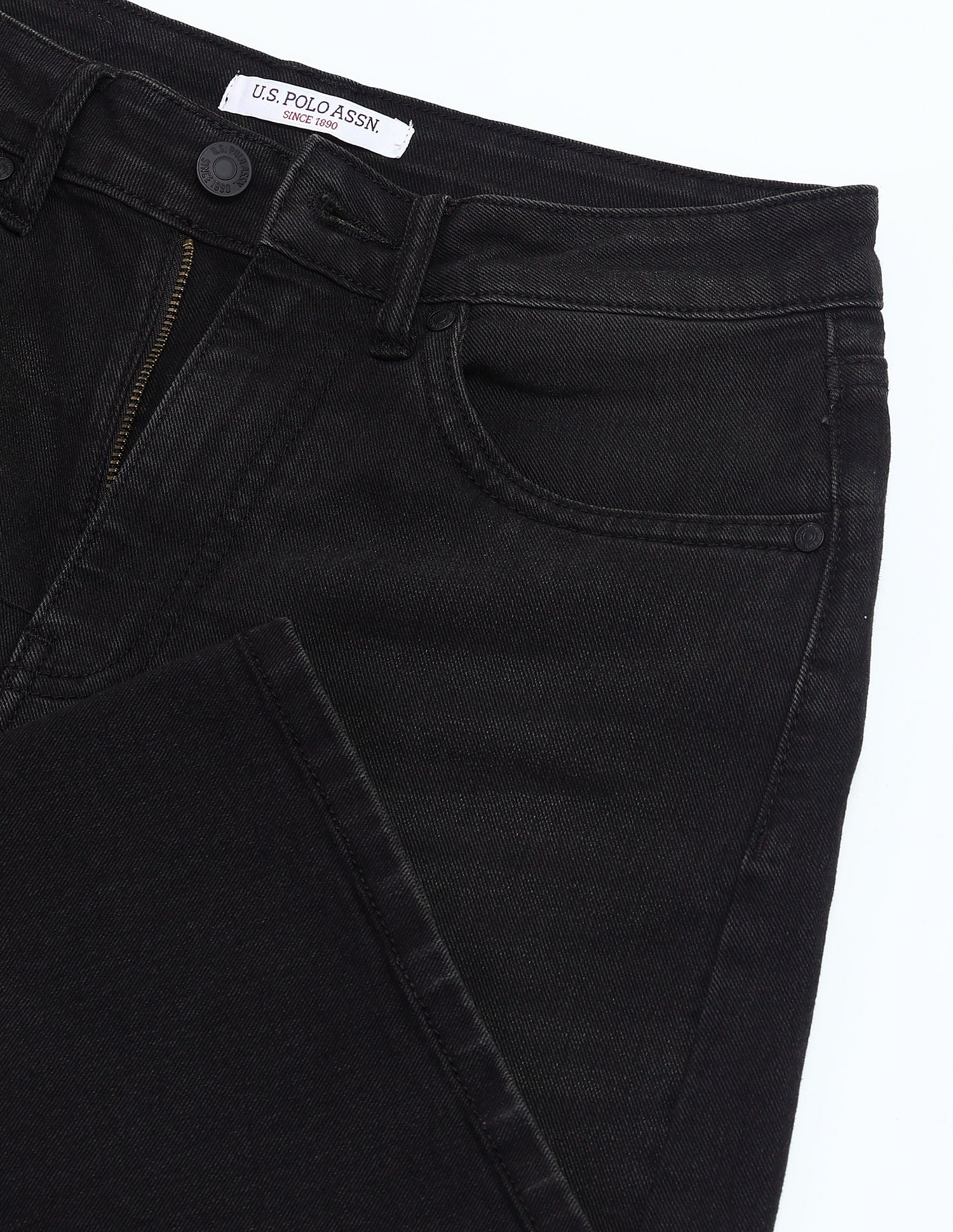 High Rise Stretchable Baggy Jeans Dark Grey - U.S. POLO ASSN. | Large