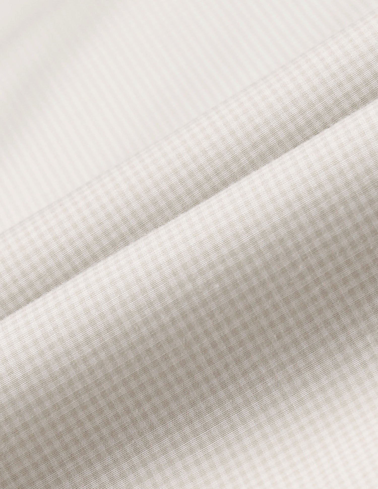 Twill Micro Checked Shirt Beige - U.S. POLO ASSN. | Large