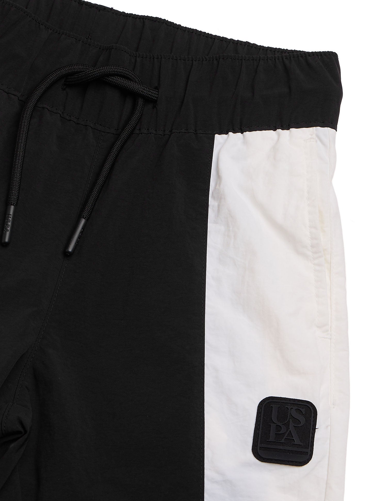 Boys Colourblocked Regular Fit Joggers Black - U.S. Polo Assn. India | Large