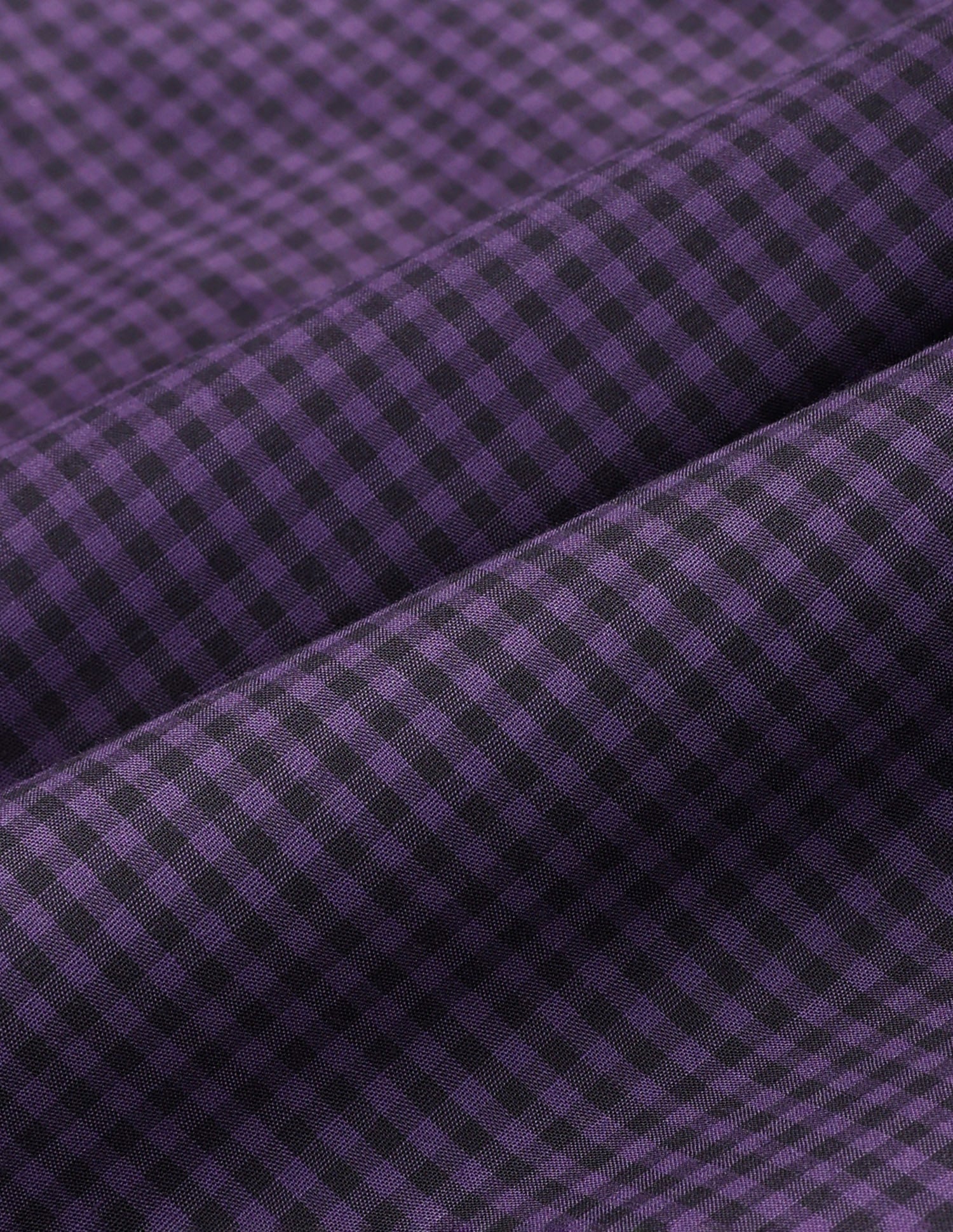 Gingham Checked Poplin Shirt Dark Purple - U.S. Polo Assn. India | Large
