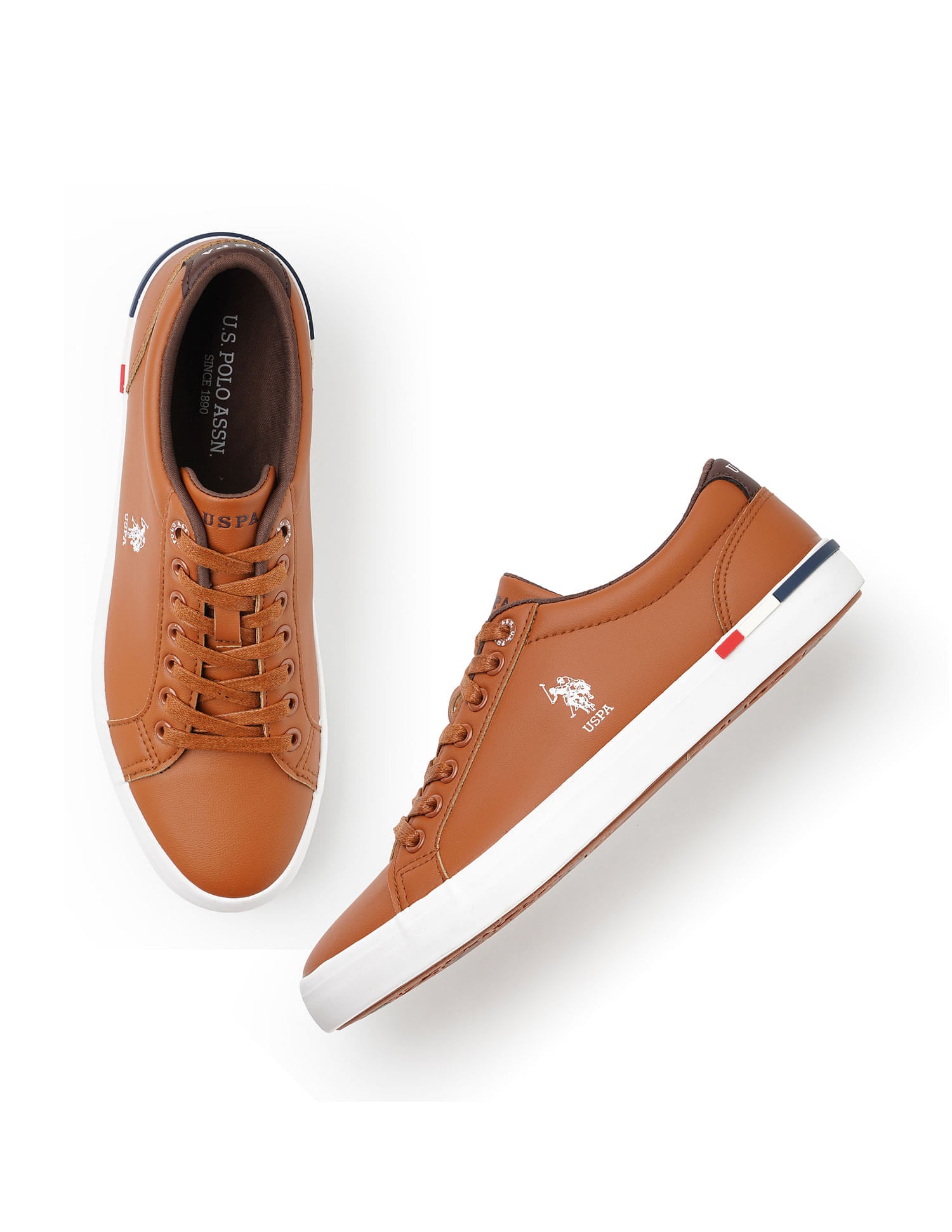 Men Round Toe Anton 4.0 Sneakers Tan - U.S. Polo Assn. India | Large
