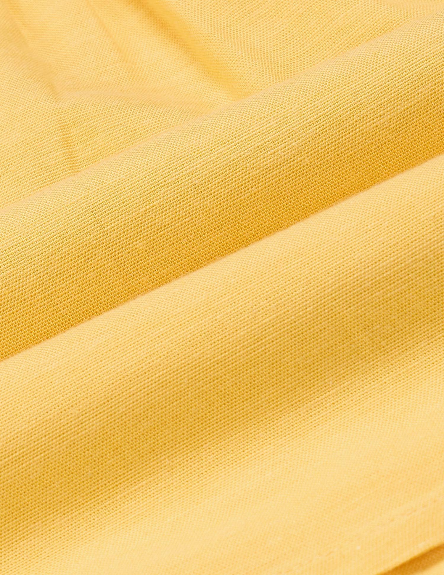 Girls Embroidered Collar Pure Cotton Dress Light Yellow - U.S. POLO ASSN. | Large