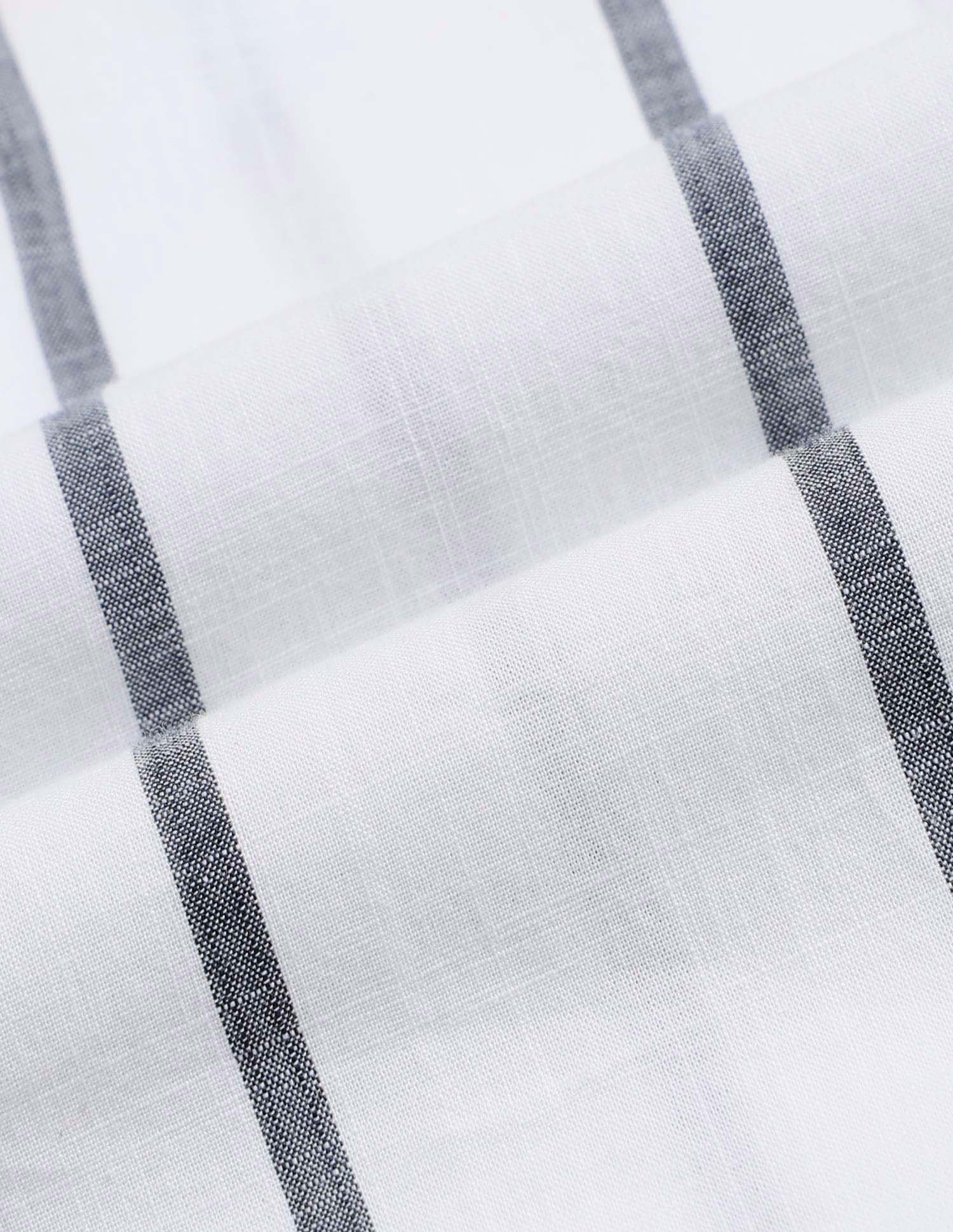 Boys Vertical Striped Boxy Fit Shirt White - U.S. POLO ASSN. | Large