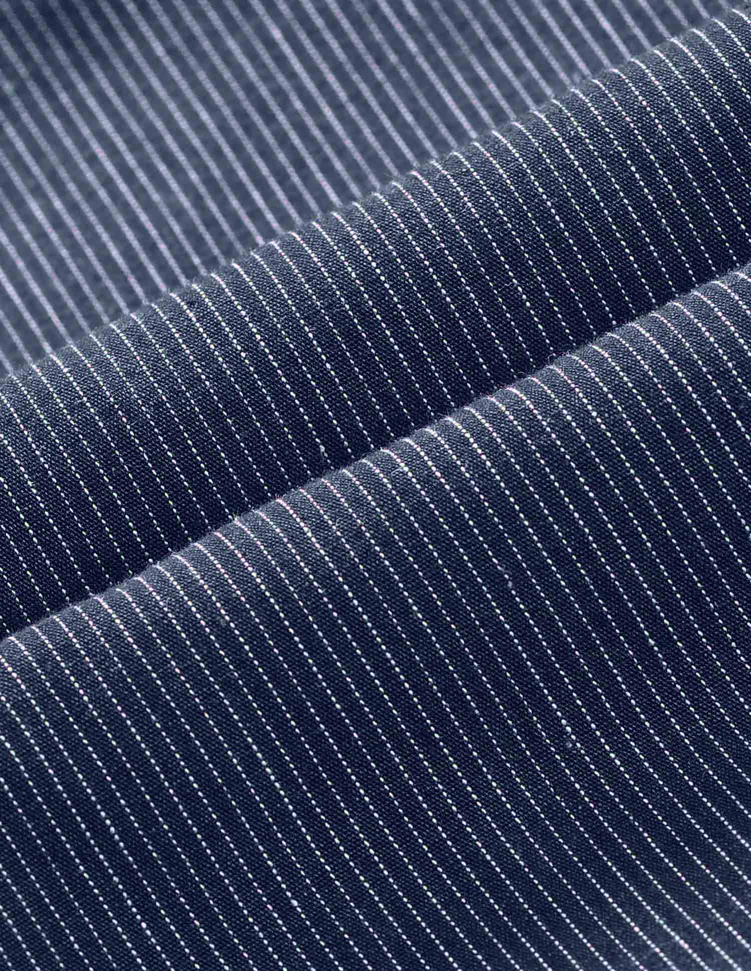 PinStriped Regular Fit Poplin Shirt Dark Indigo - U.S. Polo Assn. India | Large