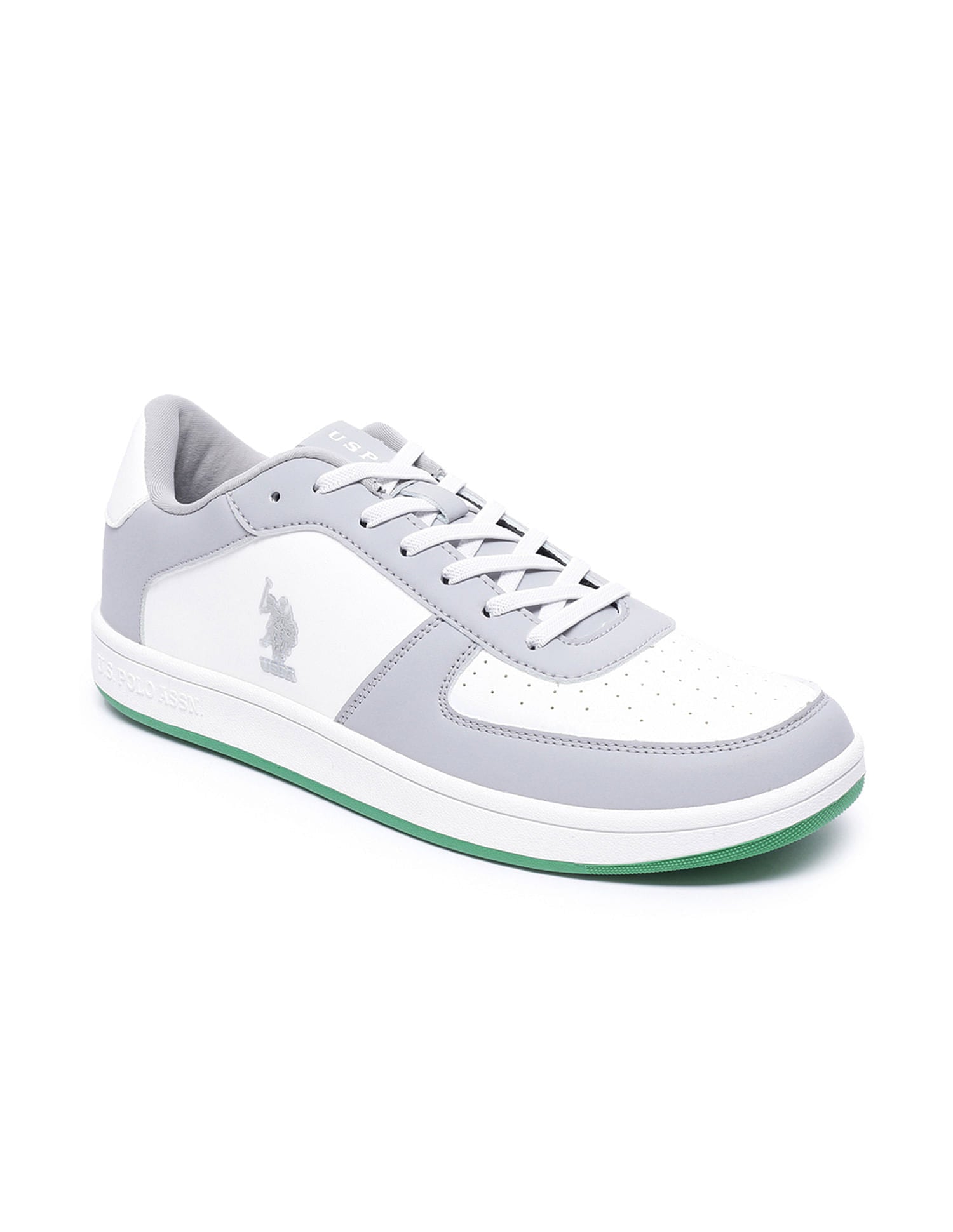 Men Rein 2.0 Grey Retro Court Sneakers