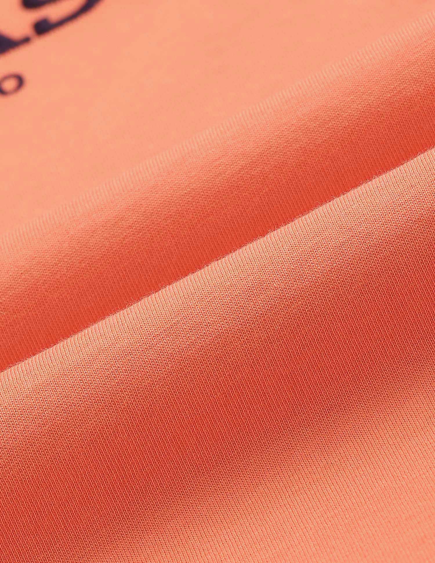 Brand Embroidered Cotton T-Shirt Orange - U.S. POLO ASSN. | Large