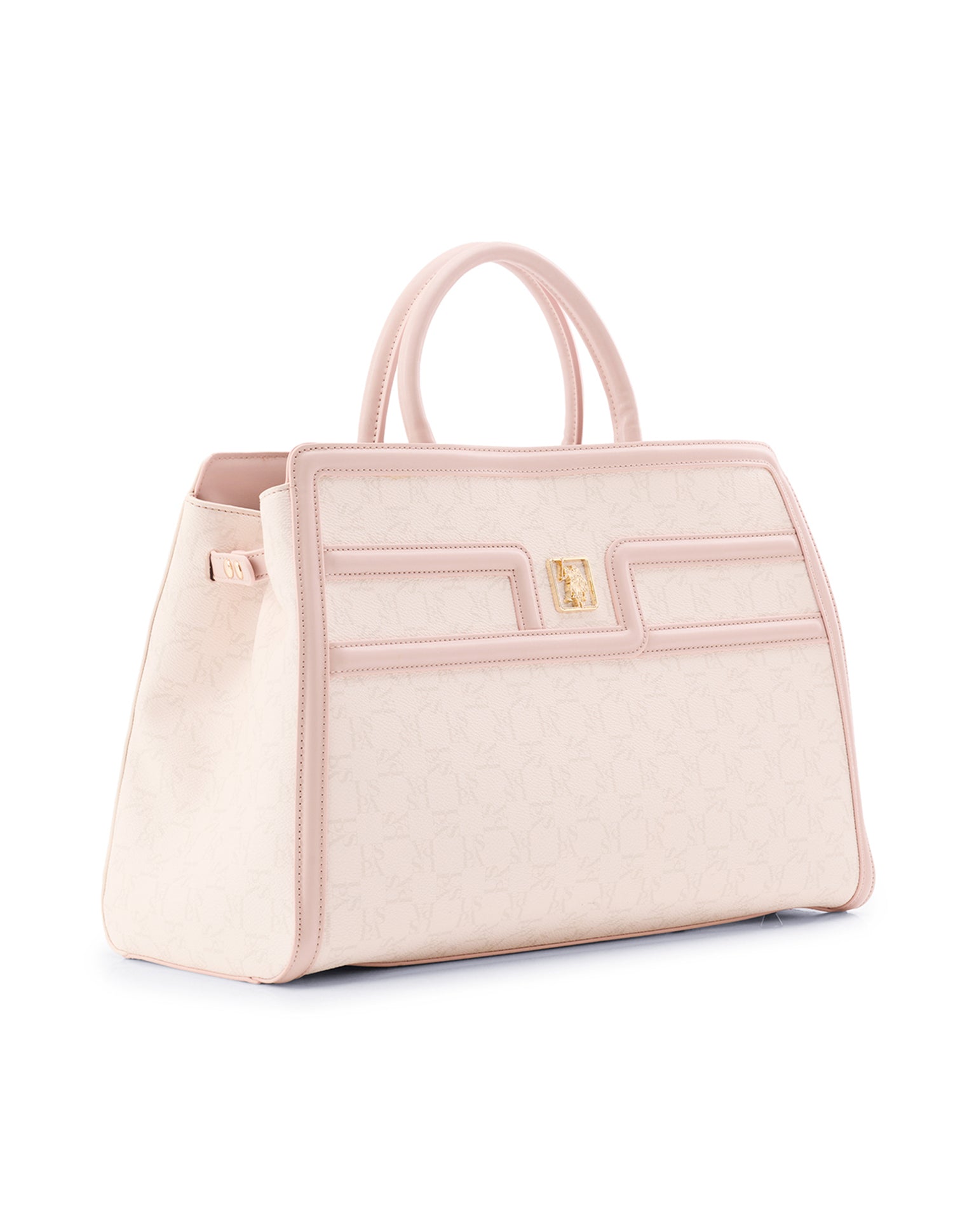 Carla Monogram Satchel Bag White - U.S. Polo Assn. India | Large