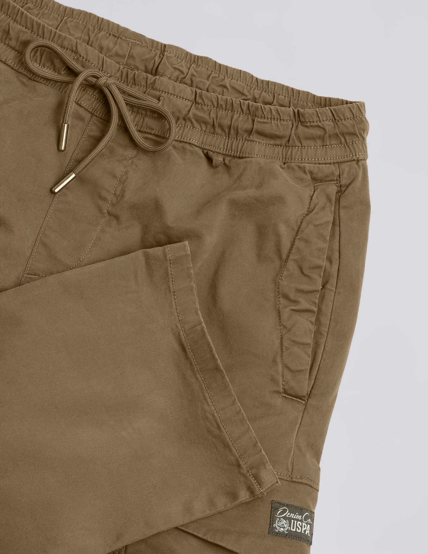 Straight Fit Twill Cargos Tan - U.S. Polo Assn. India | Large