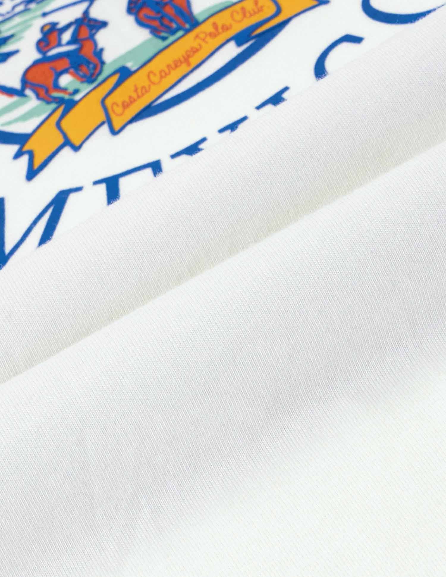 Boxy Fit Brand Printed T-Shirt Off White - U.S. POLO ASSN. | Large