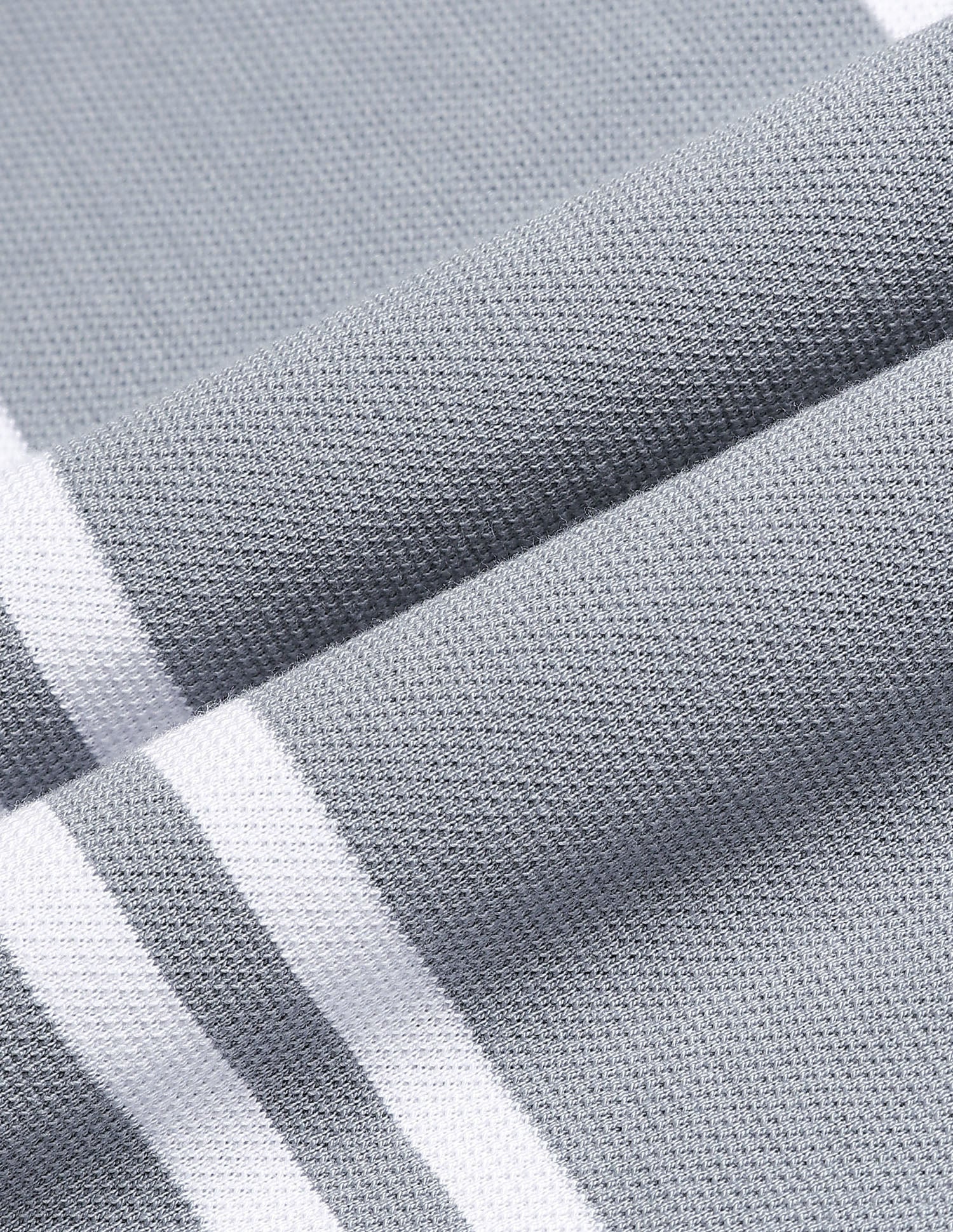 Vertical Striped Slim Fit Polo Shirt Grey - U.S. Polo Assn. India | Large