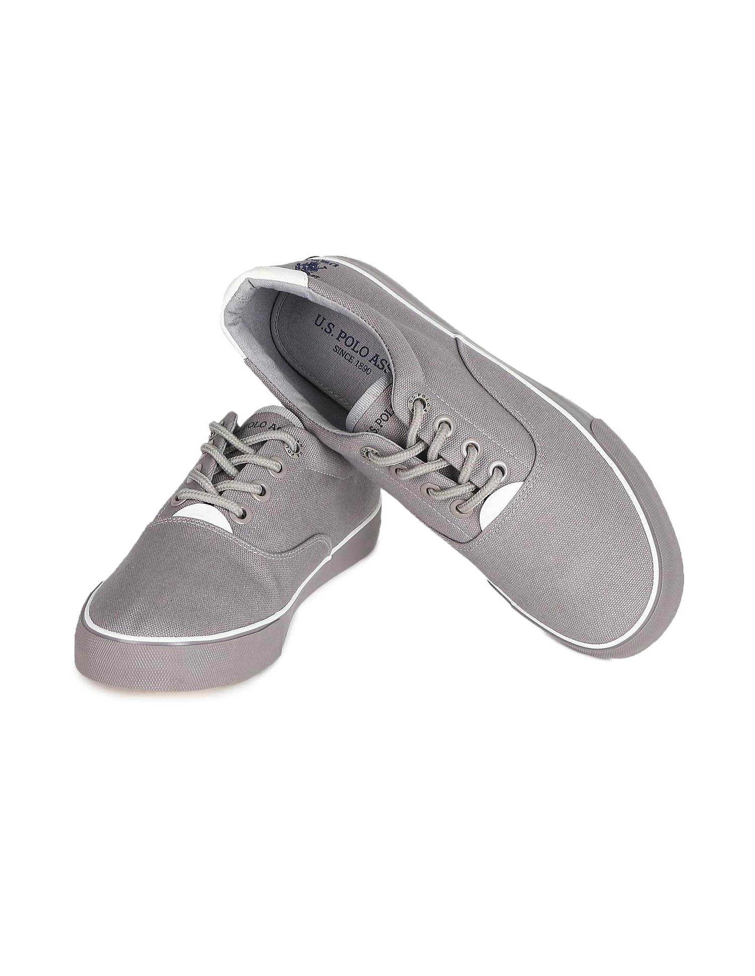 Canvas Lace Up Brentt 2.0 Sneakers Grey - U.S. Polo Assn. India | Large