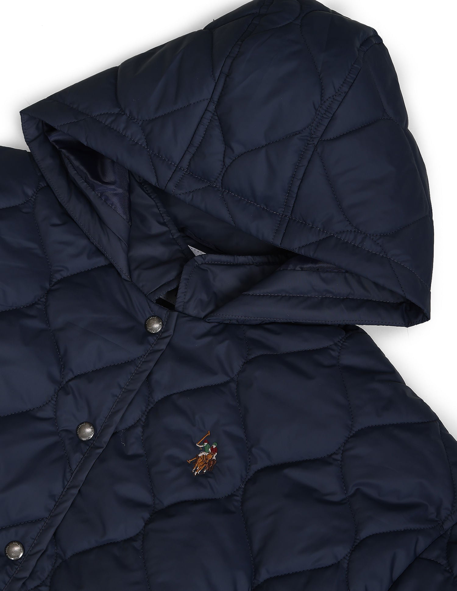 Hooded Puffer Jacket Navy - U.S. Polo Assn. India | Large
