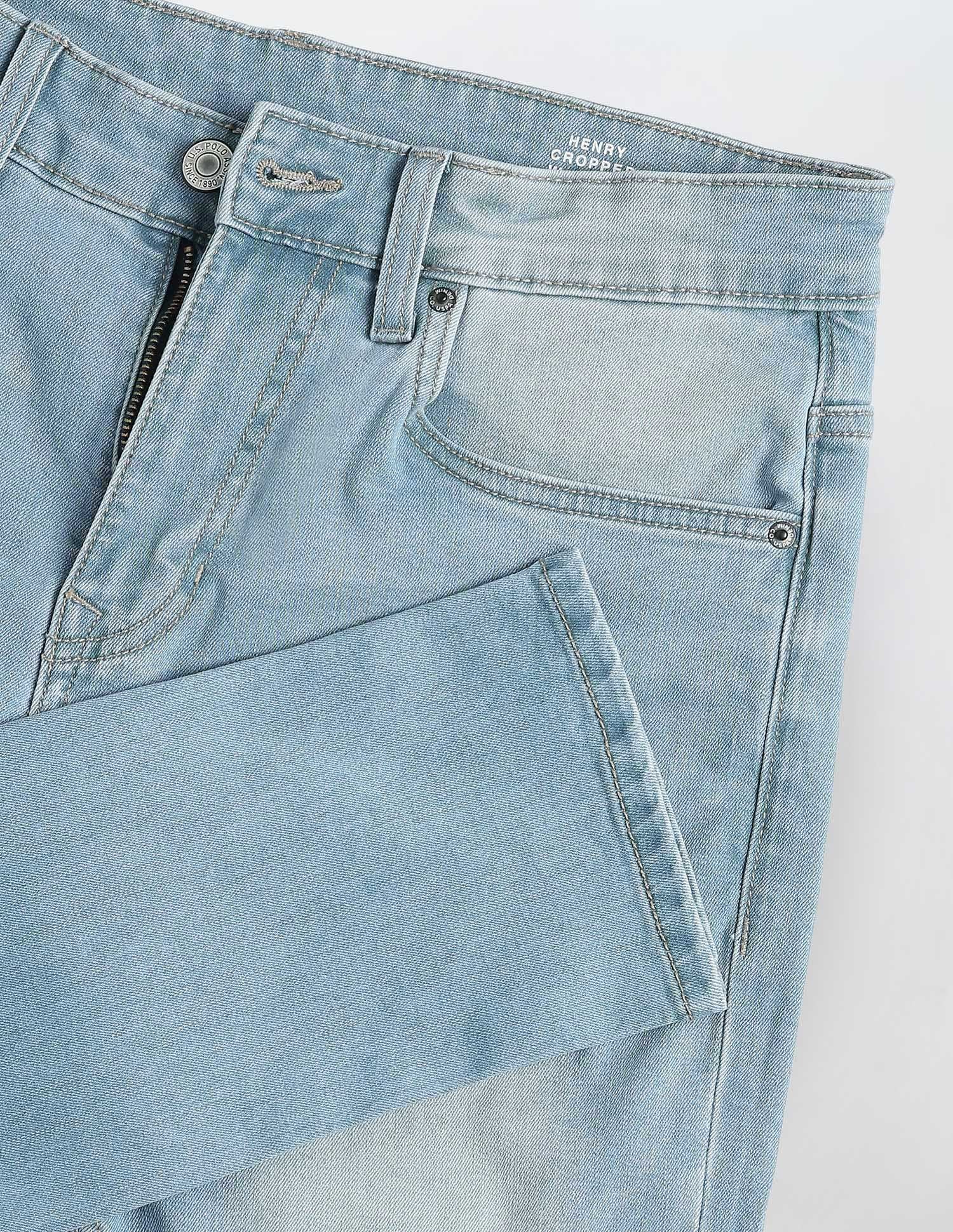 Henry Tapered Fit Blue Jeans Light Indigo - U.S. Polo Assn. India | Large